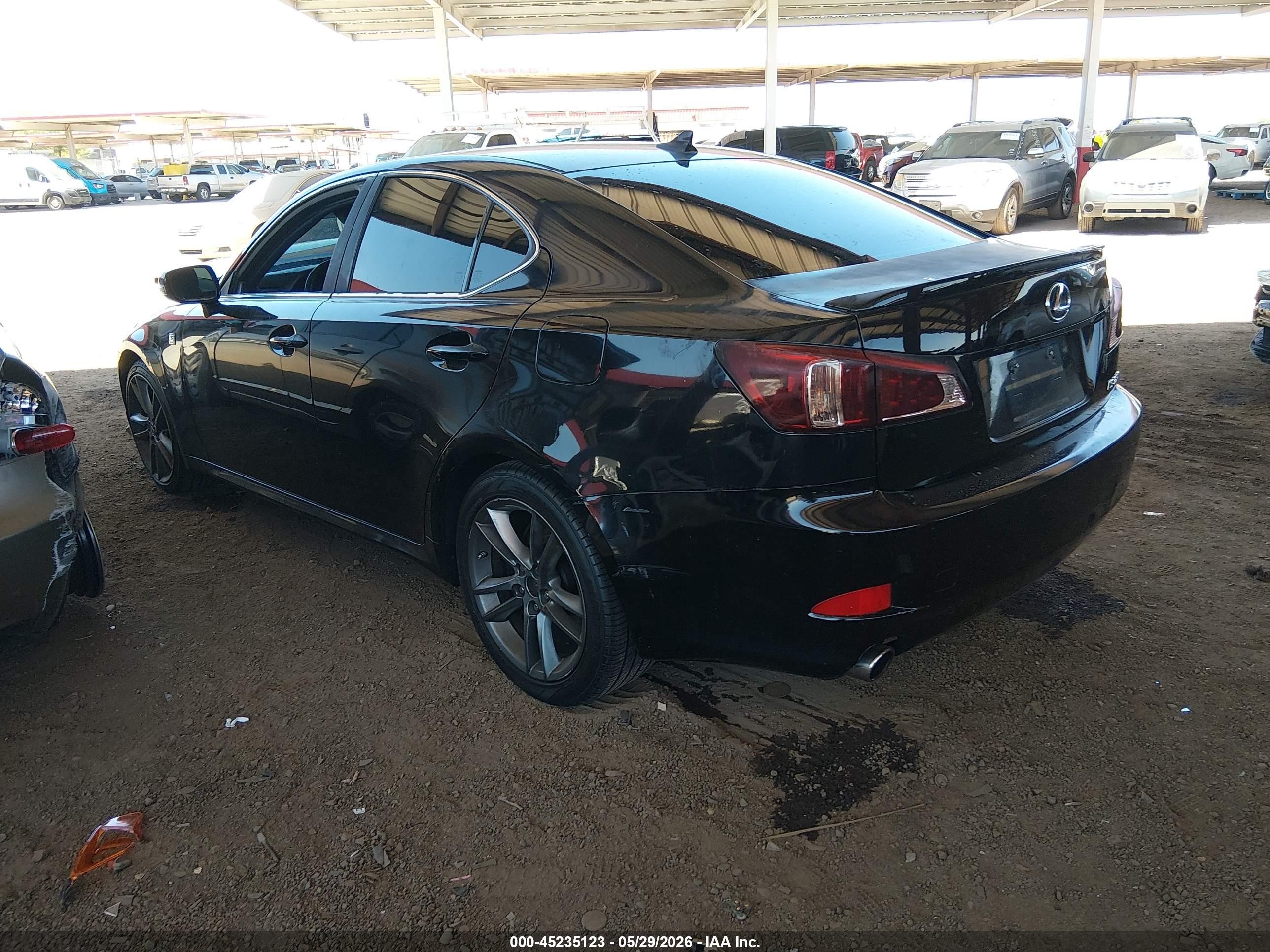 2011 Lexus Is 250   Black vin: JTHBF5C24B5154698