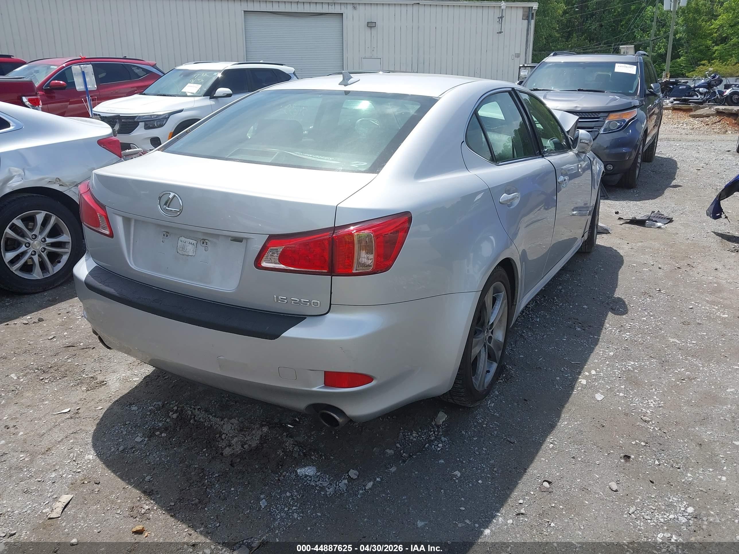 2012 Lexus Is 250   Серебряный vin: JTHBF5C24C5157635