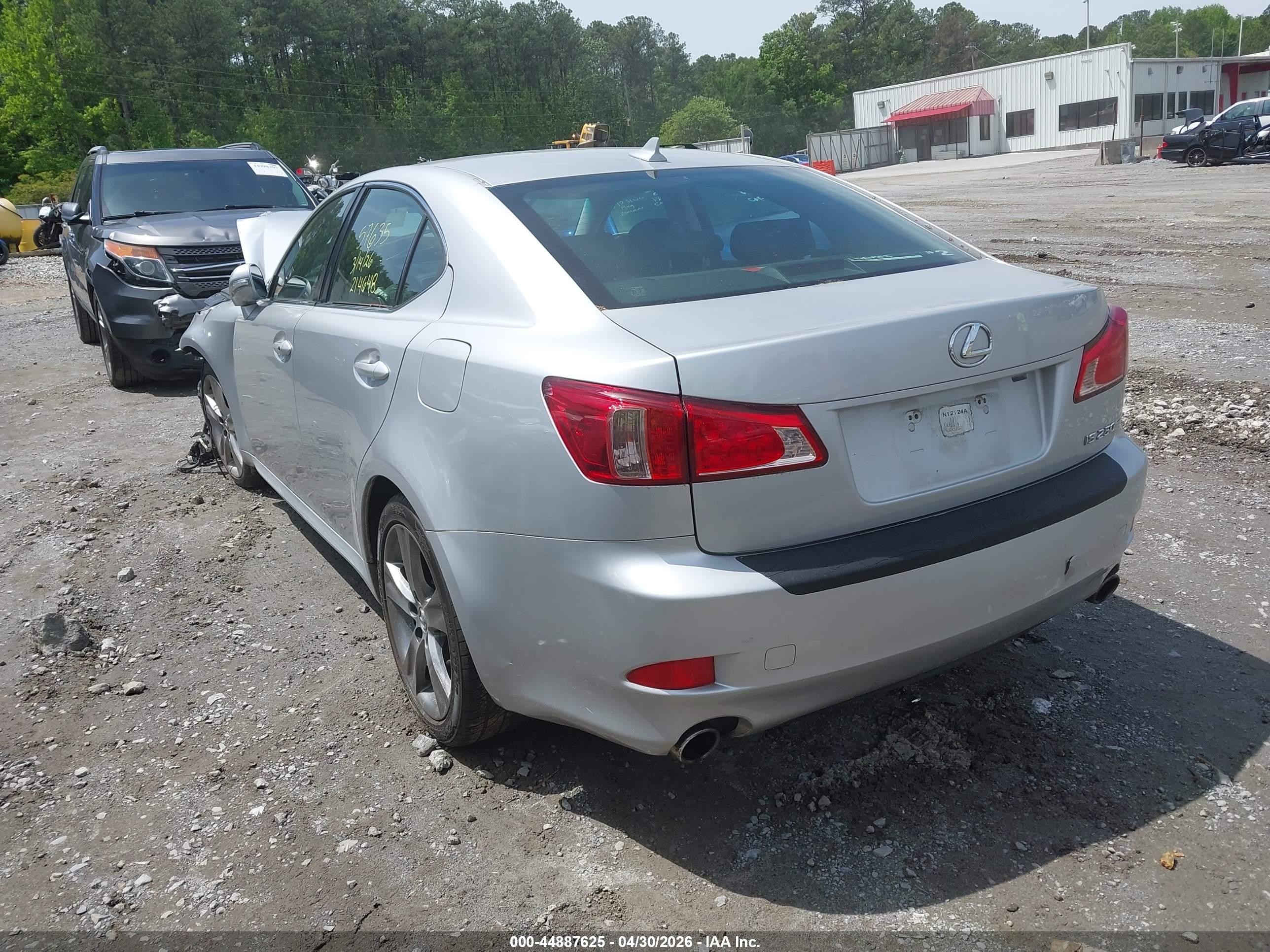 2012 Lexus Is 250   Серебряный vin: JTHBF5C24C5157635