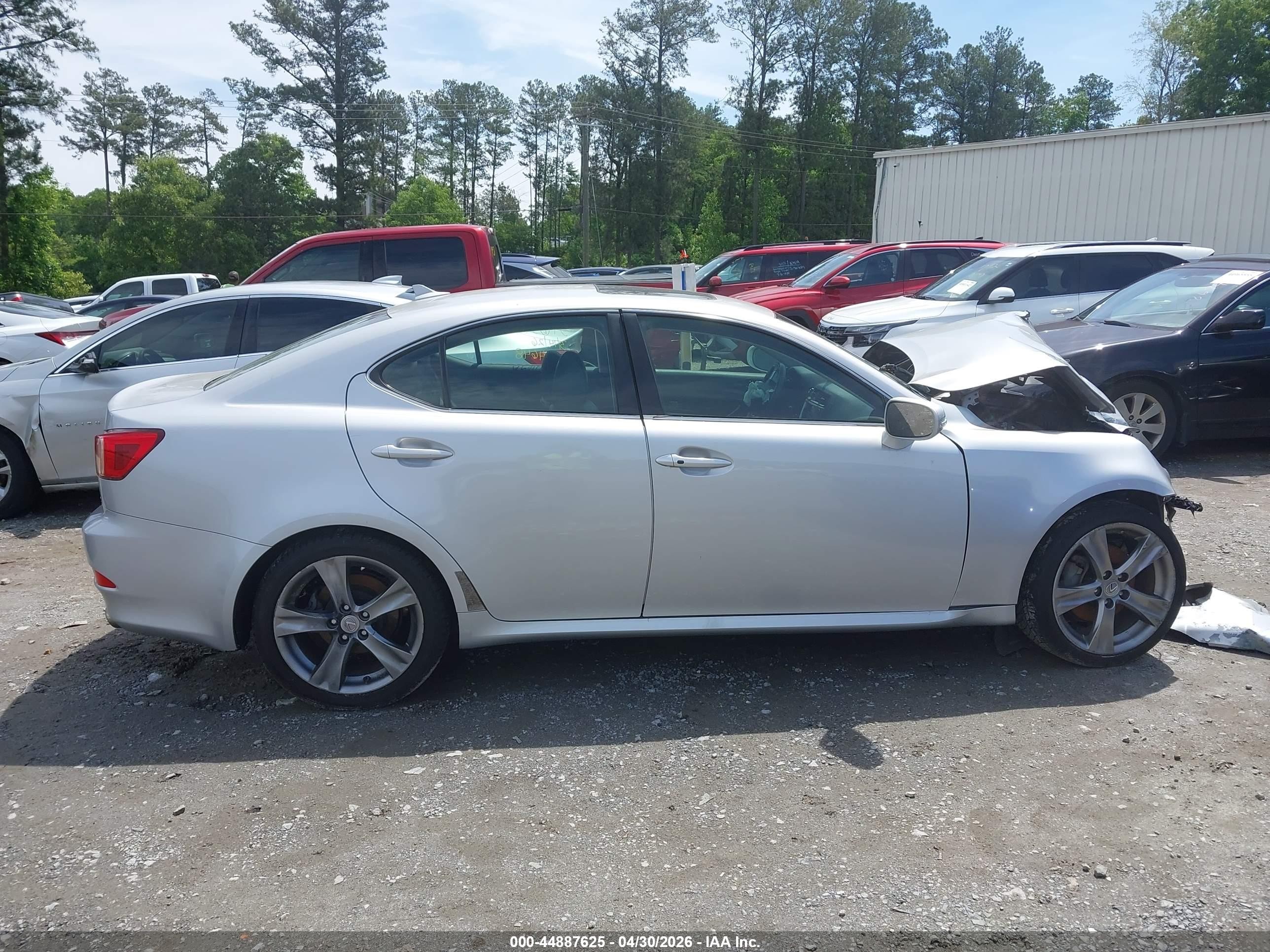 2012 Lexus Is 250   Серебряный vin: JTHBF5C24C5157635