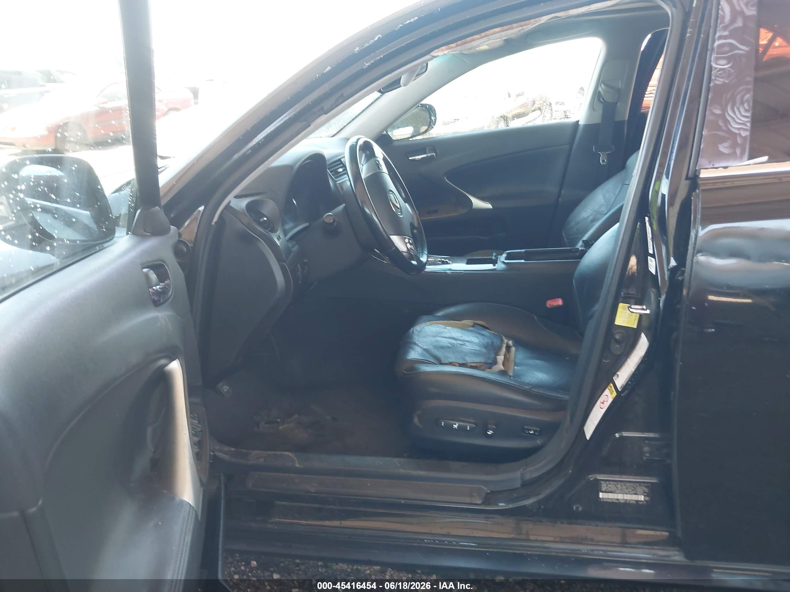 2012 Lexus Is 250   Black vin: JTHBF5C24C5163953