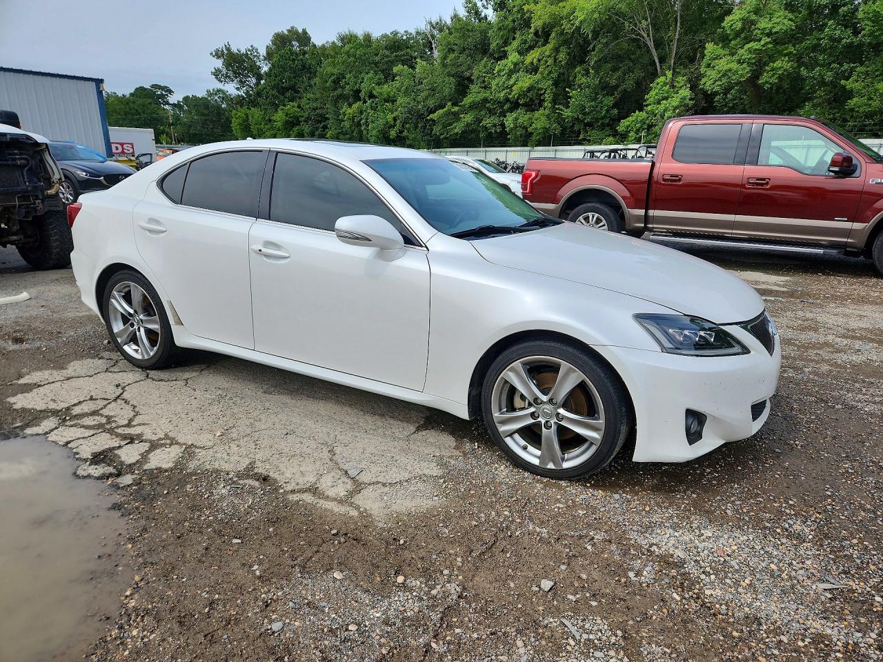 2012 Lexus Is 250 White vin: JTHBF5C24C5172748