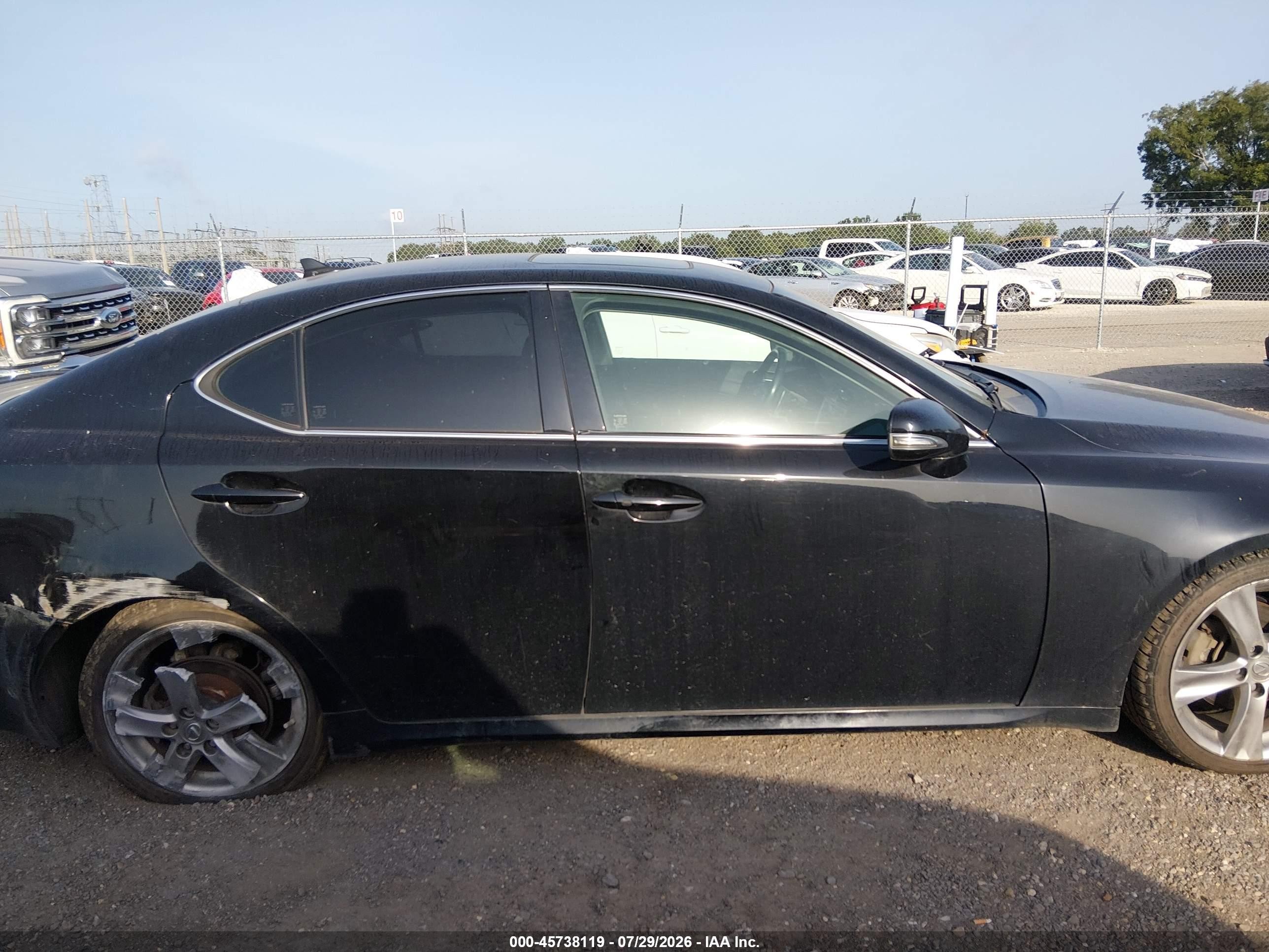 2012 Lexus Is 250 Black vin: JTHBF5C24C5175228