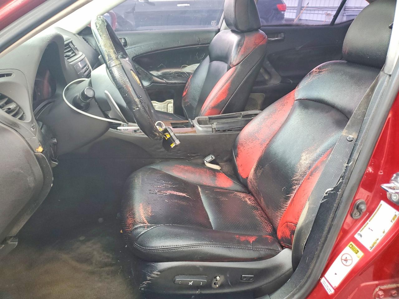 2010 Lexus Is 250 Red vin: JTHBF5C25A5108764