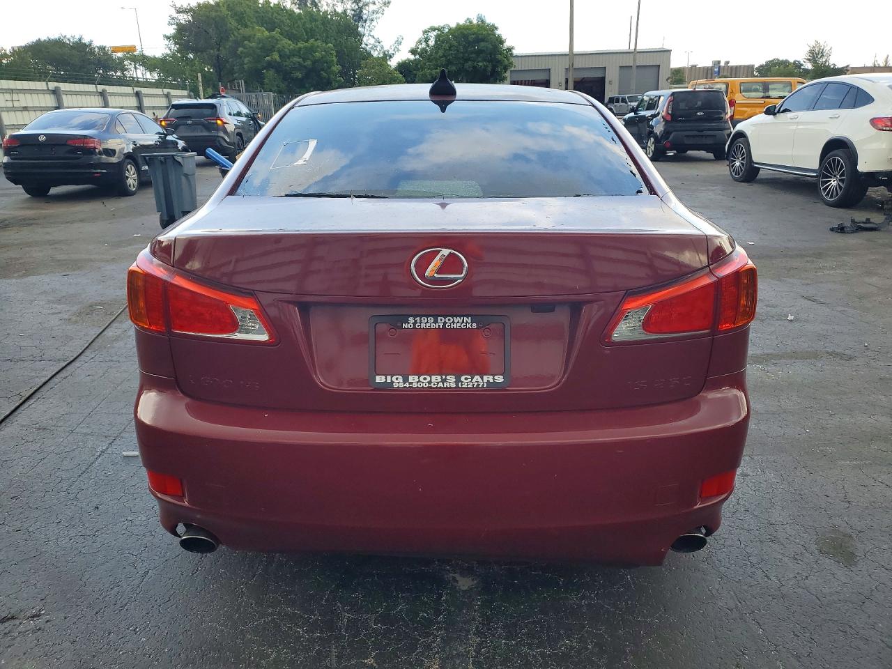 2010 Lexus Is 250 Red vin: JTHBF5C25A5108764