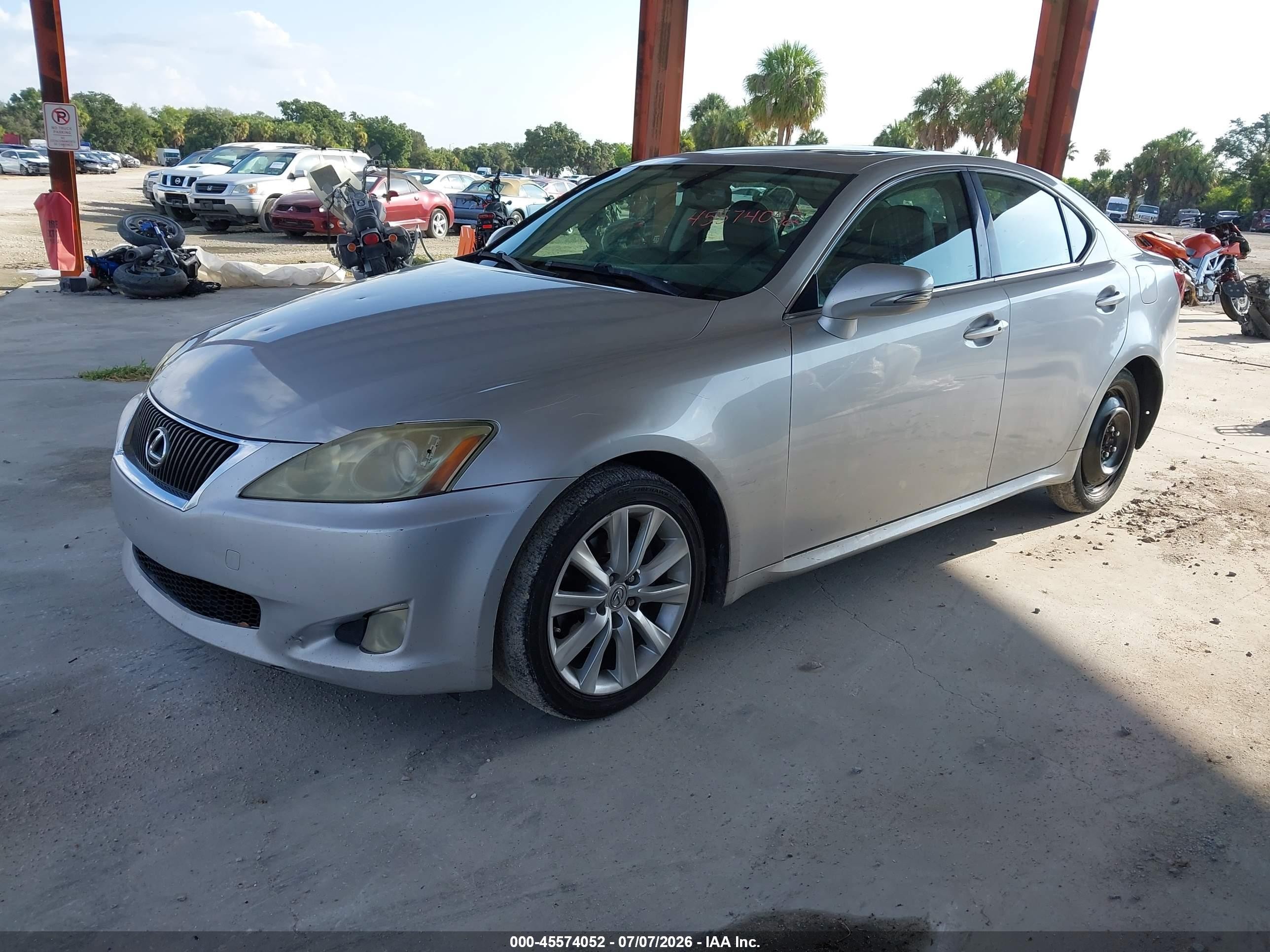2010 Lexus Is 250   Silver vin: JTHBF5C25A5112085