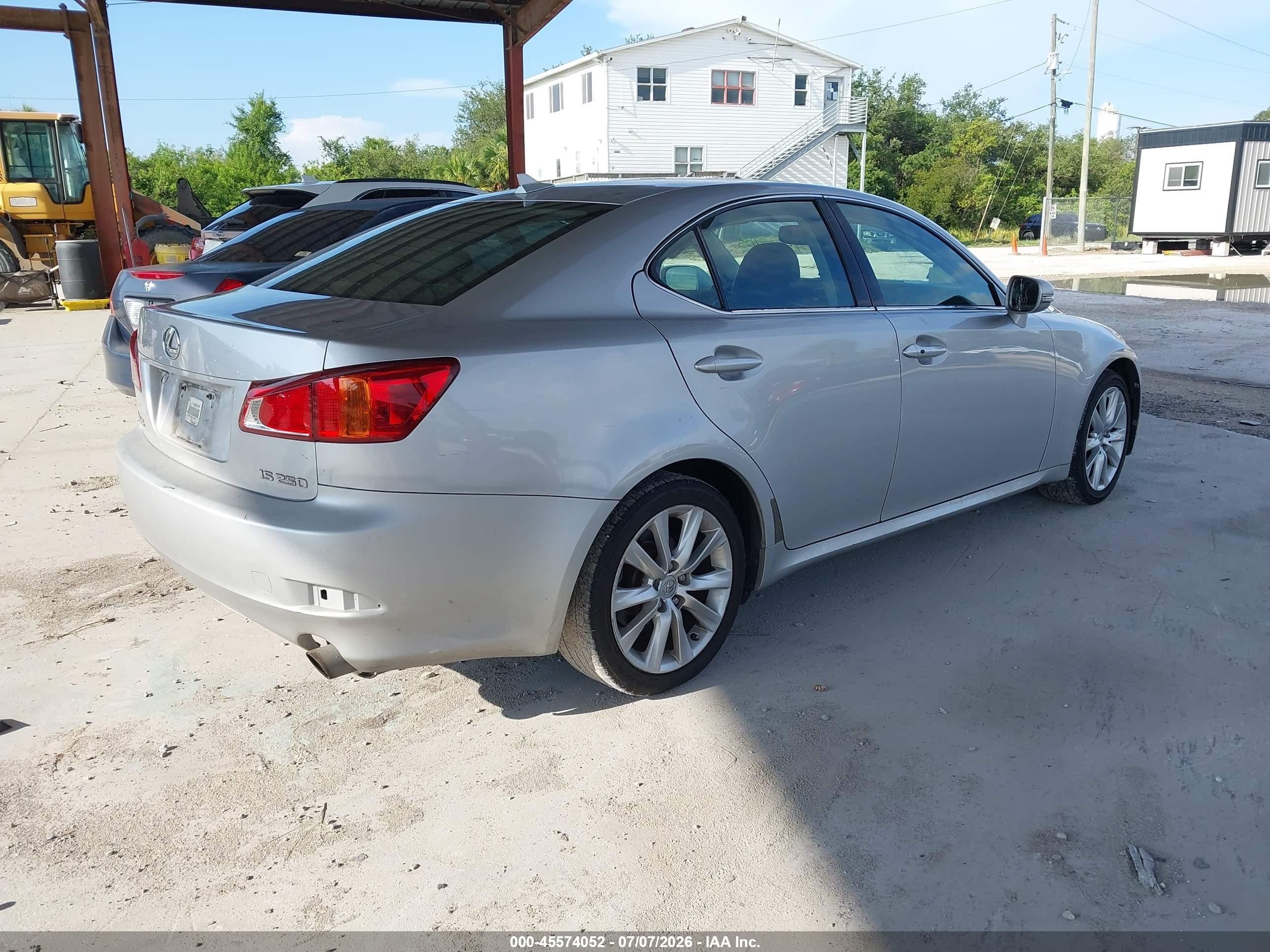 2010 Lexus Is 250   Silver vin: JTHBF5C25A5112085
