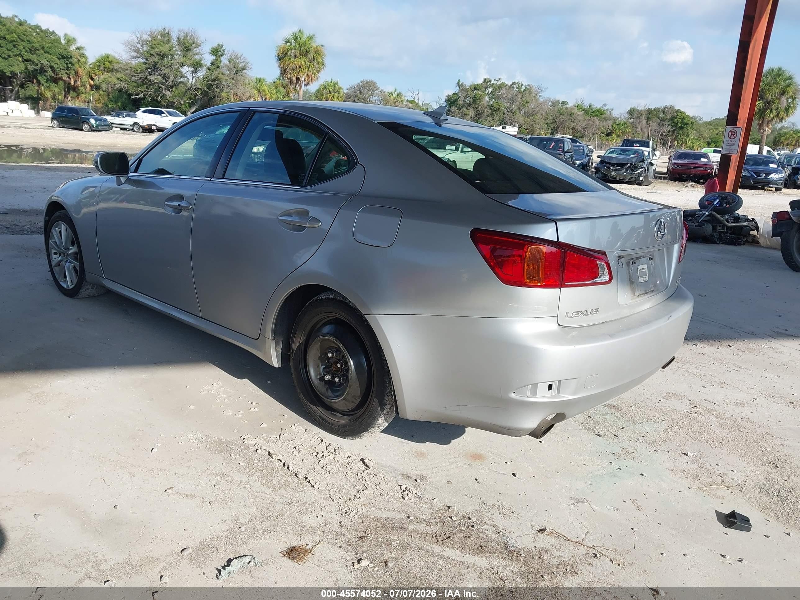 2010 Lexus Is 250   Silver vin: JTHBF5C25A5112085