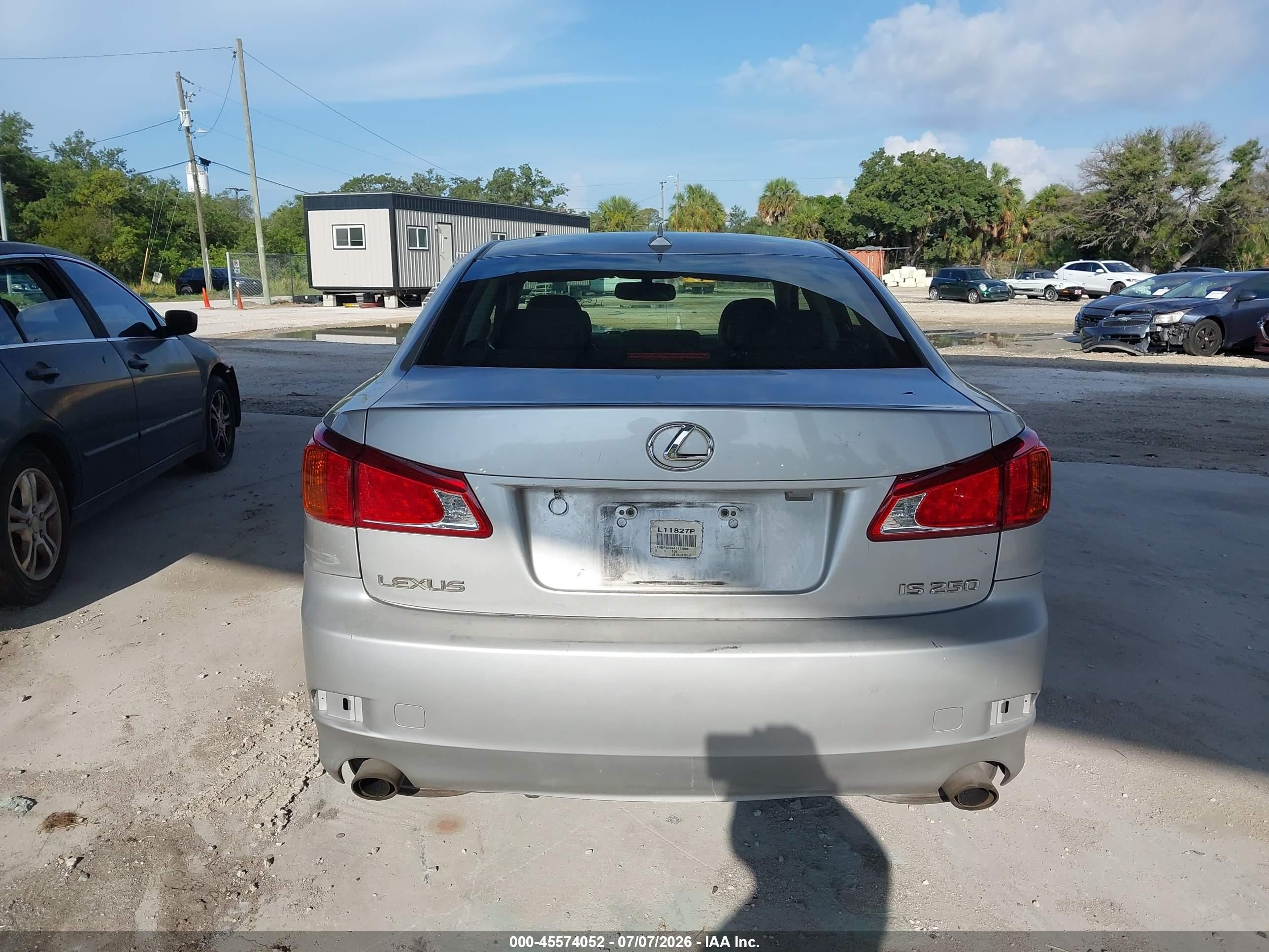 2010 Lexus Is 250   Silver vin: JTHBF5C25A5112085
