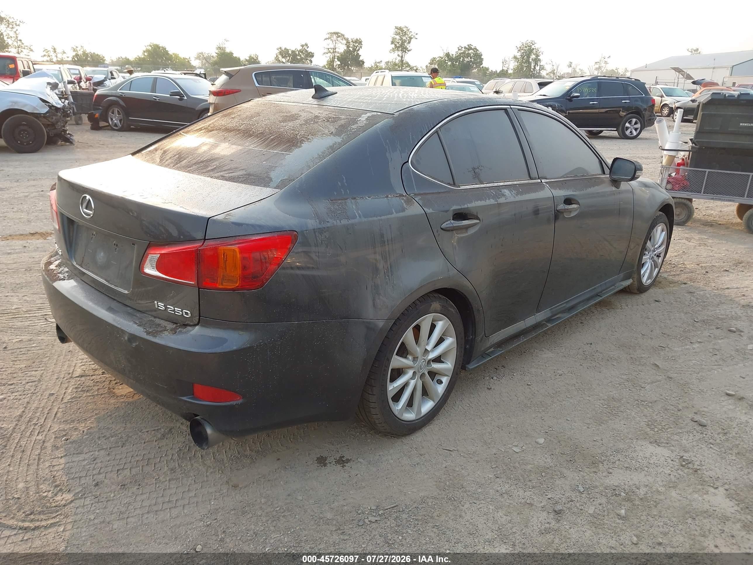 2010 Lexus Is 250   Gray vin: JTHBF5C25A5117108
