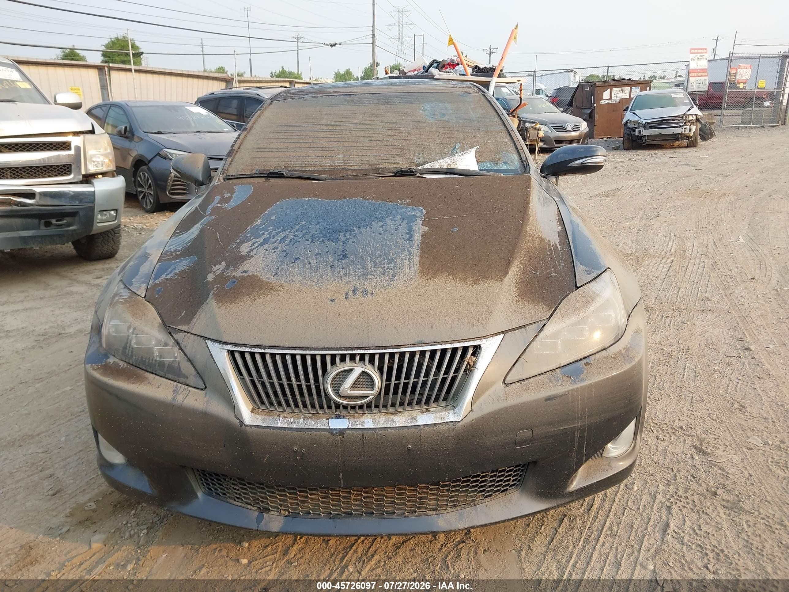 2010 Lexus Is 250   Gray vin: JTHBF5C25A5117108