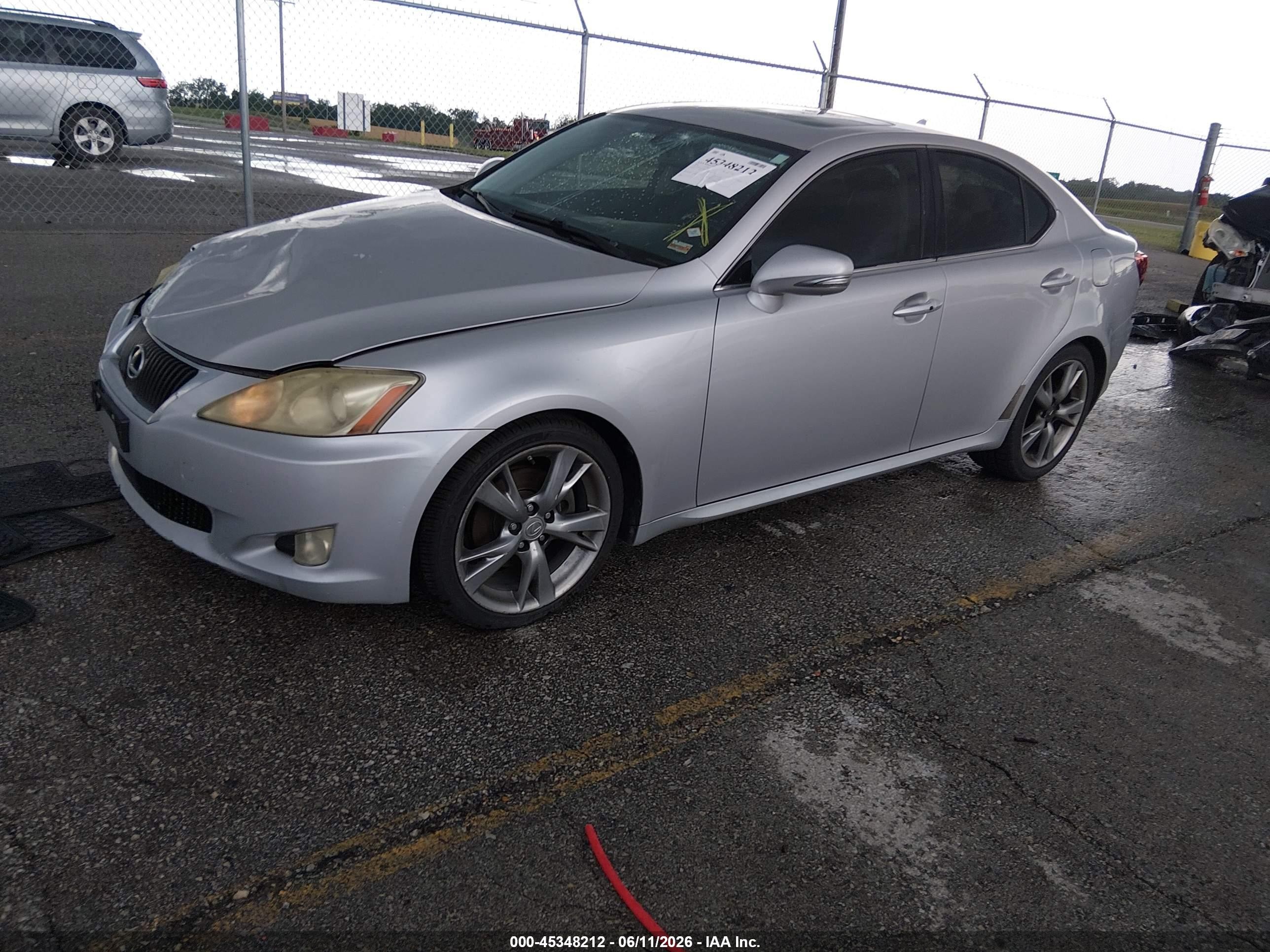 2010 Lexus Is 250   Silver vin: JTHBF5C25A5124382