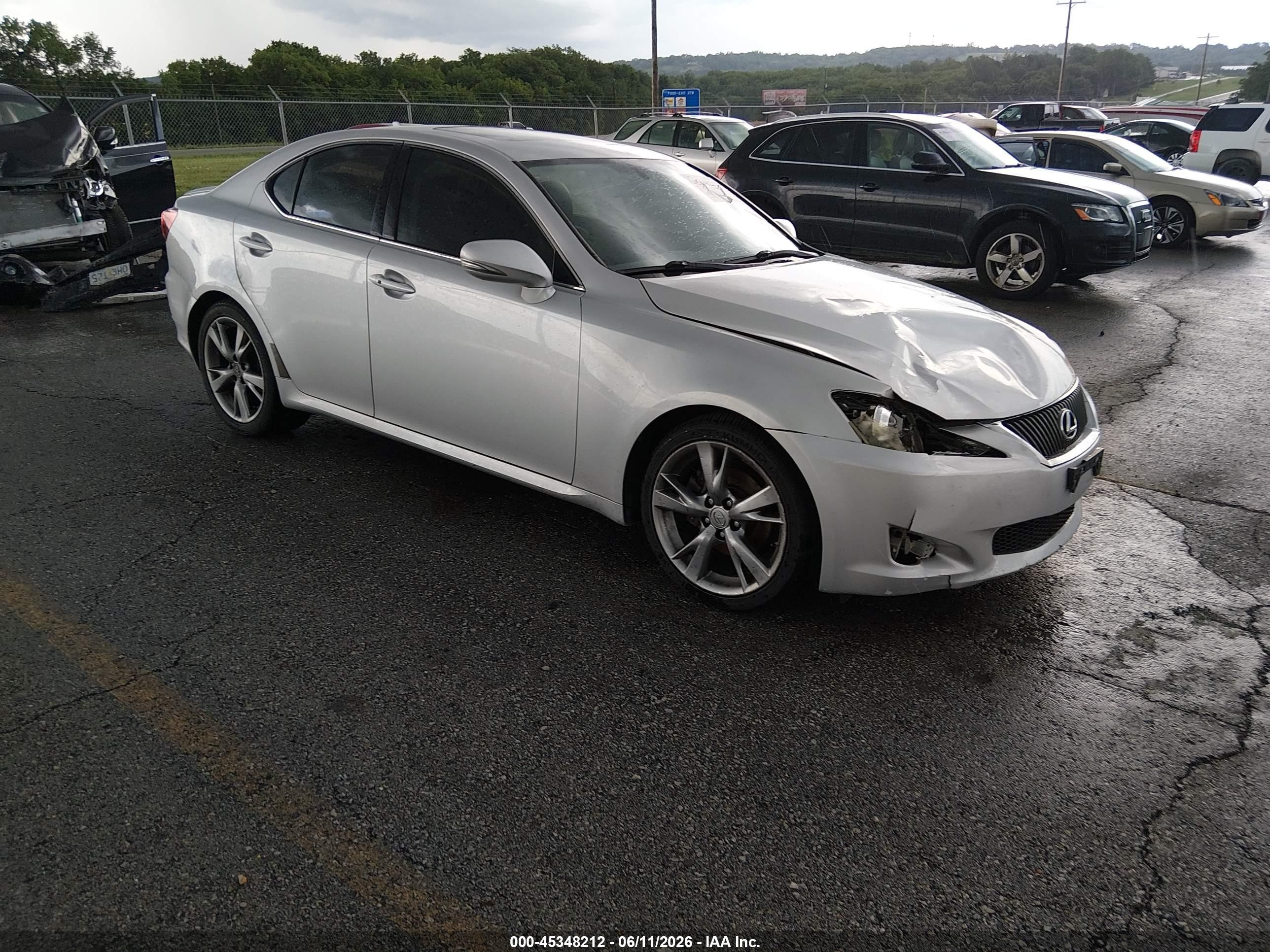 2010 Lexus Is 250 Серебряный vin: JTHBF5C25A5124382