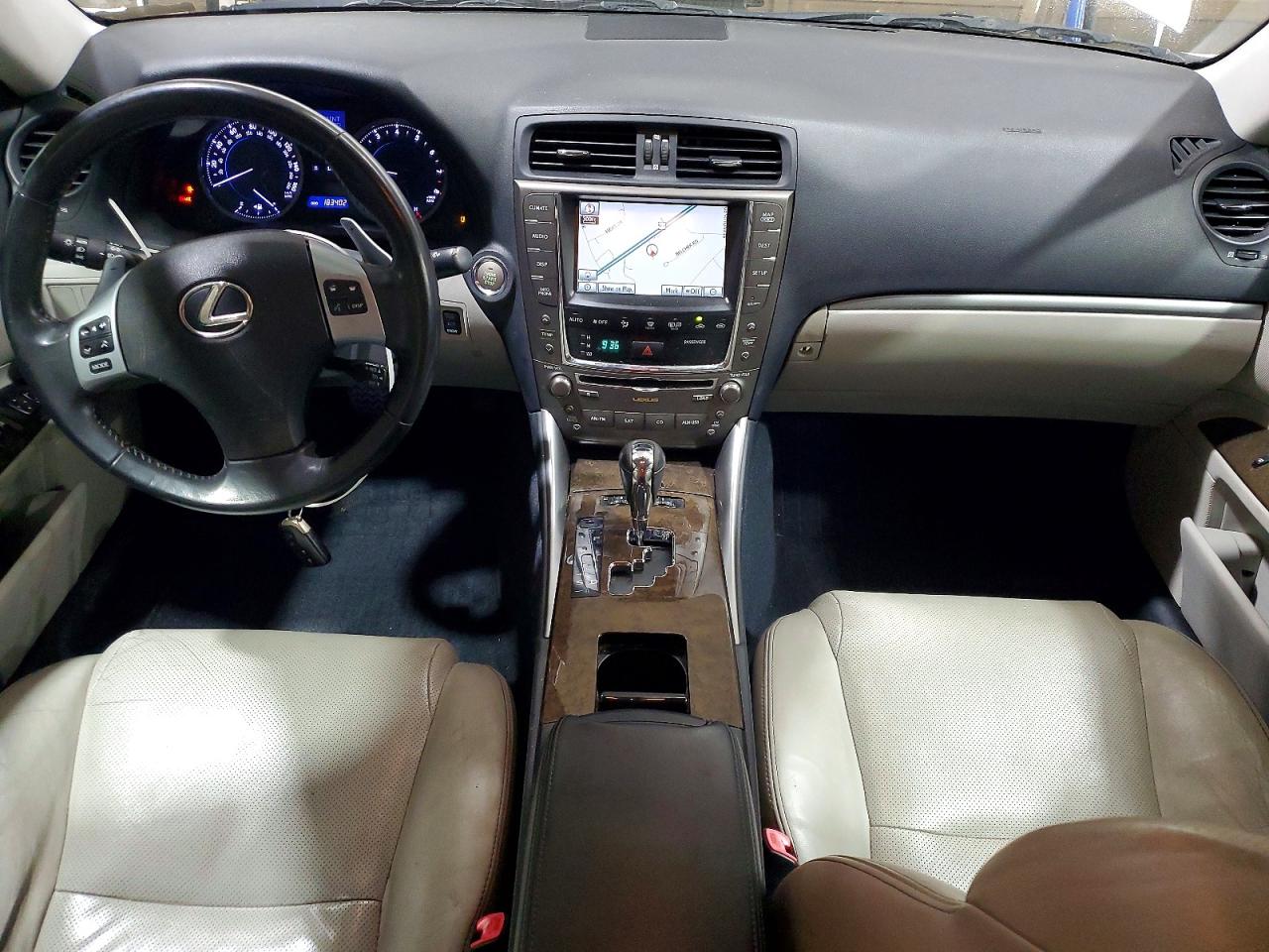 2011 Lexus Is 250 Base White vin: JTHBF5C25B5134704