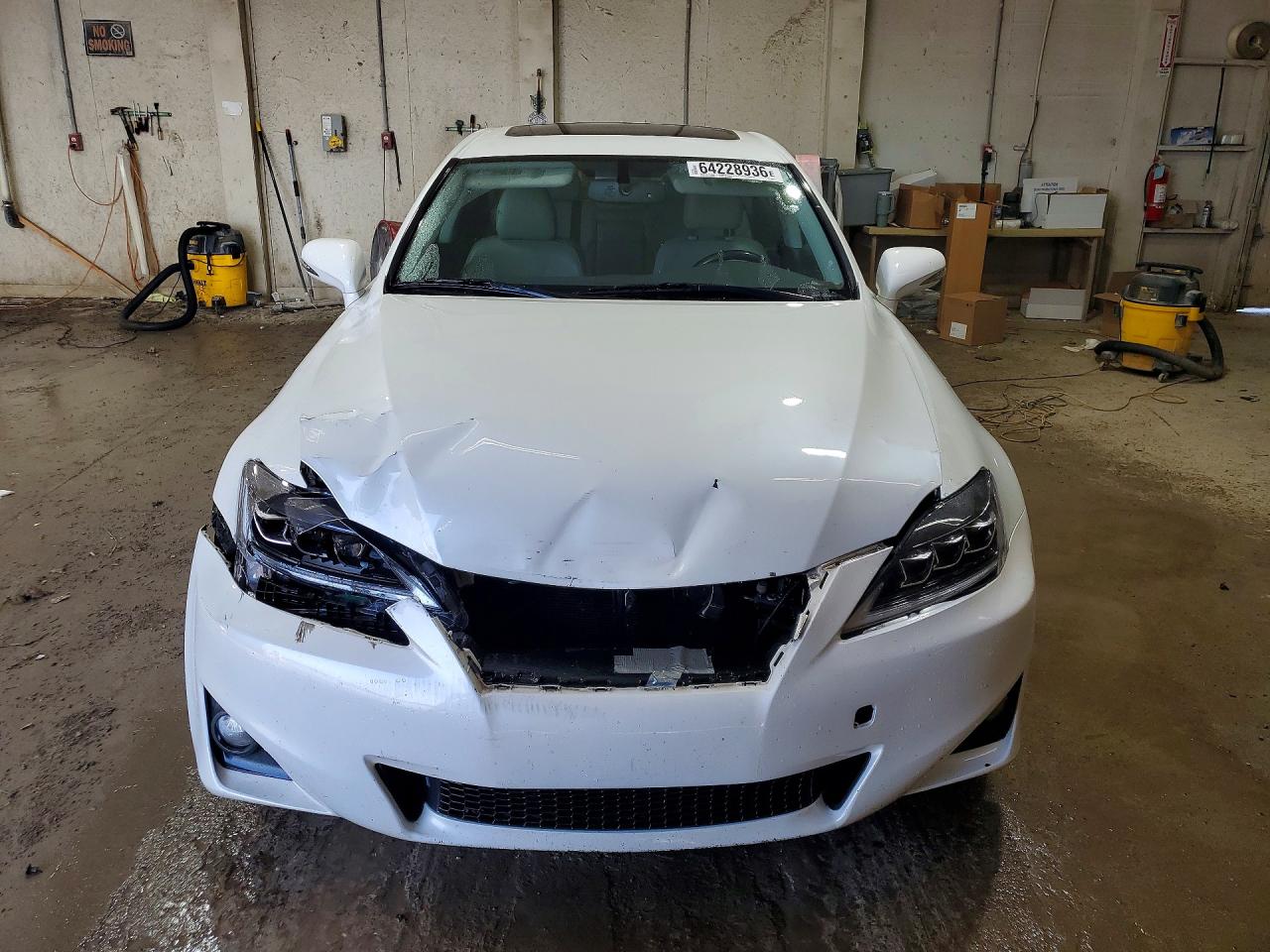 2011 Lexus Is 250 Base White vin: JTHBF5C25B5134704