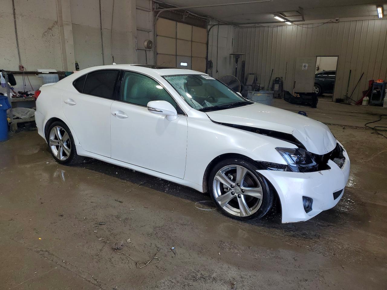 2011 Lexus Is 250 Base White vin: JTHBF5C25B5134704