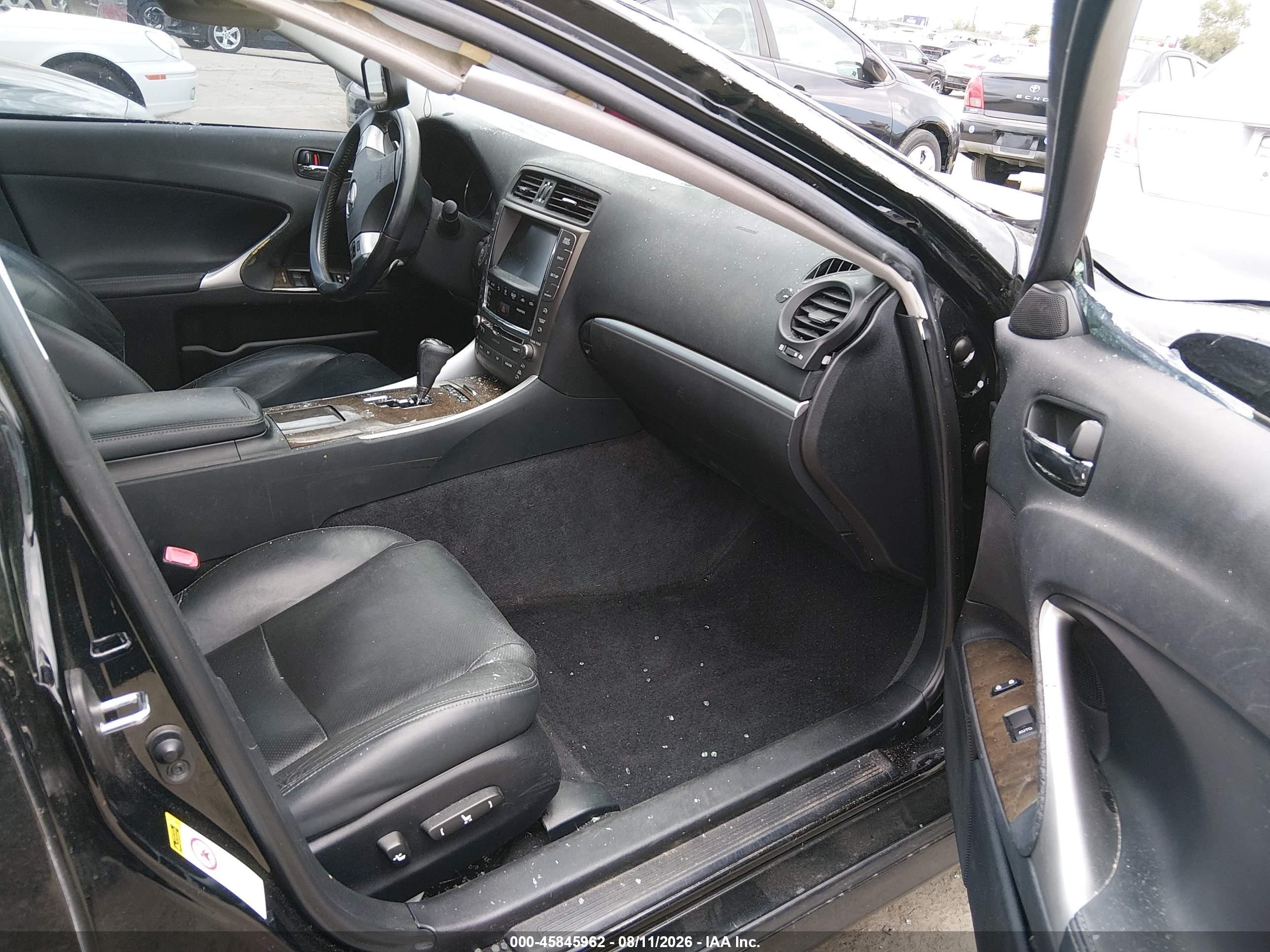 2011 Lexus Is 250   Black vin: JTHBF5C25B5150305