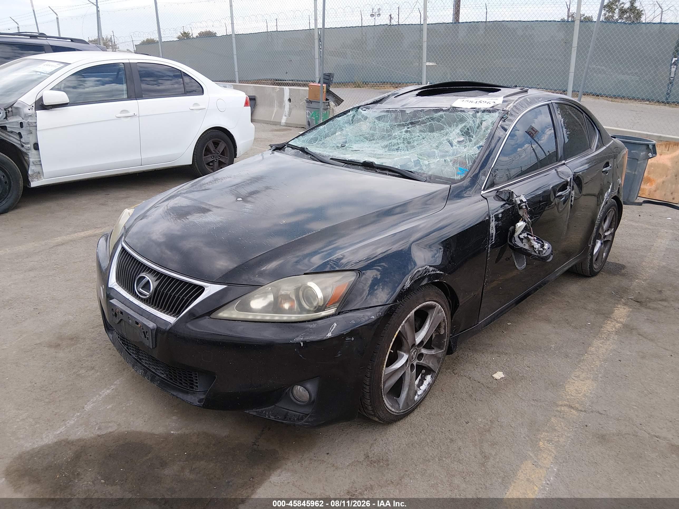 2011 Lexus Is 250   Black vin: JTHBF5C25B5150305