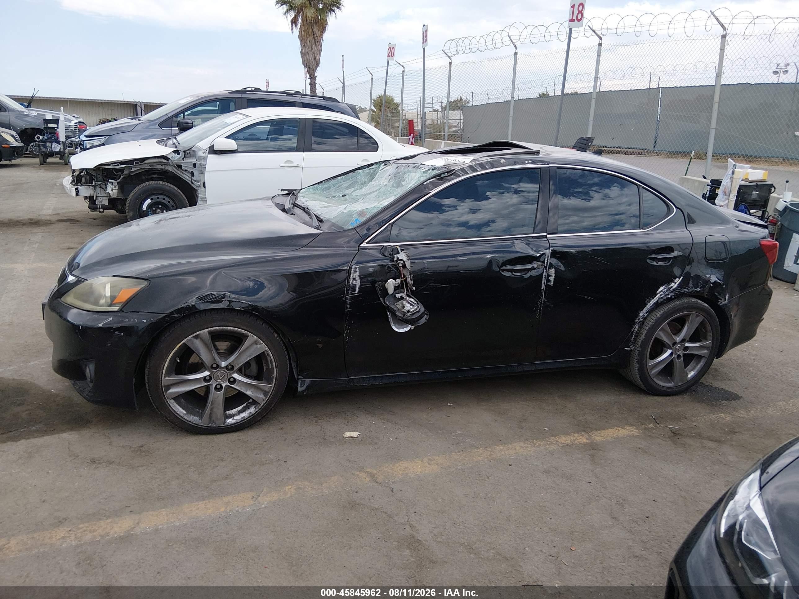 2011 Lexus Is 250   Black vin: JTHBF5C25B5150305