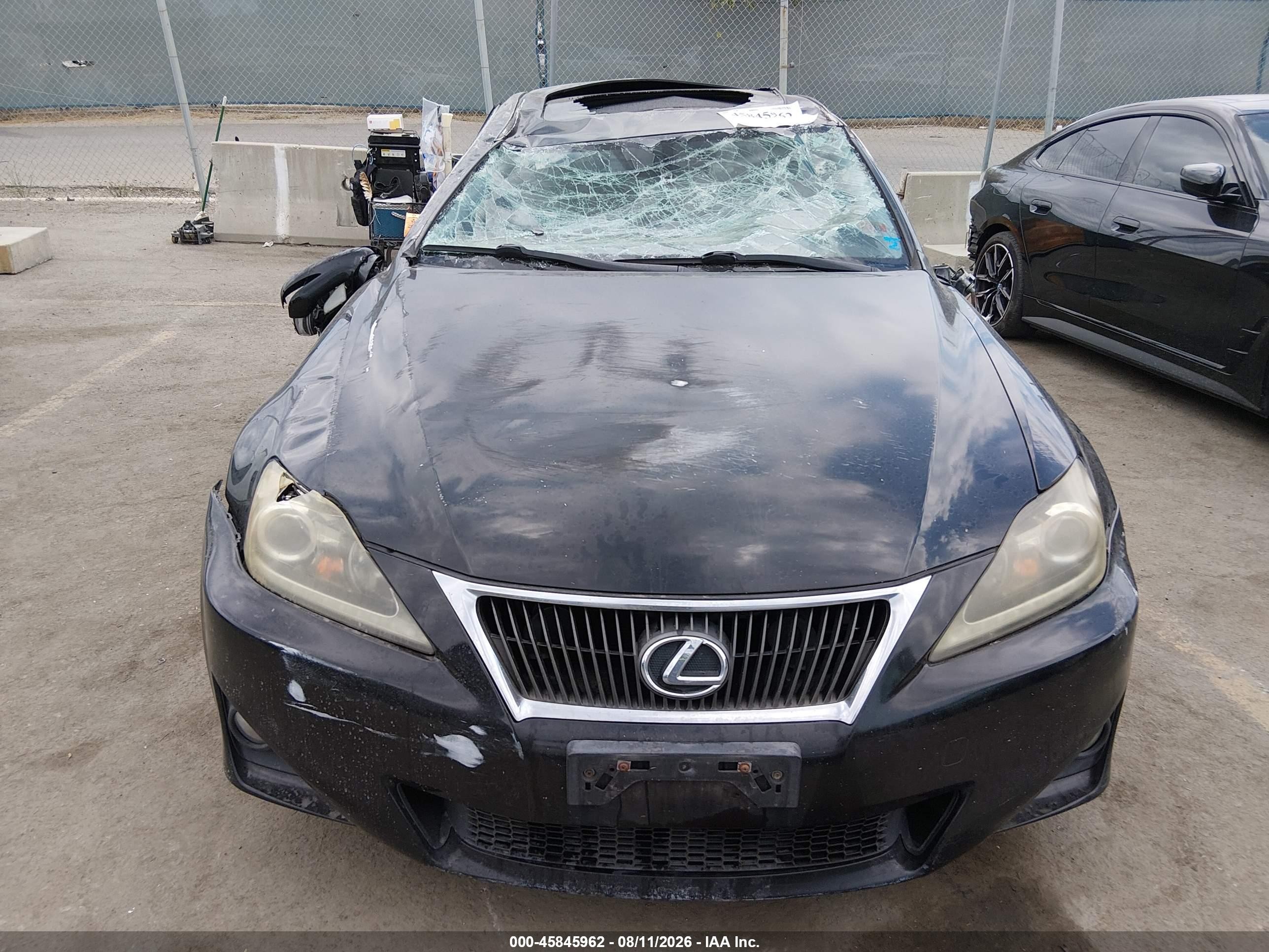 2011 Lexus Is 250   Black vin: JTHBF5C25B5150305