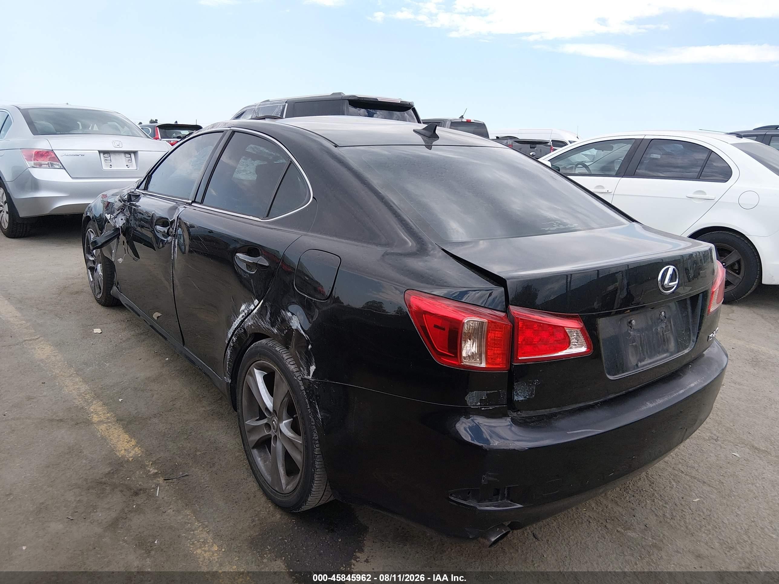 2011 Lexus Is 250   Black vin: JTHBF5C25B5150305
