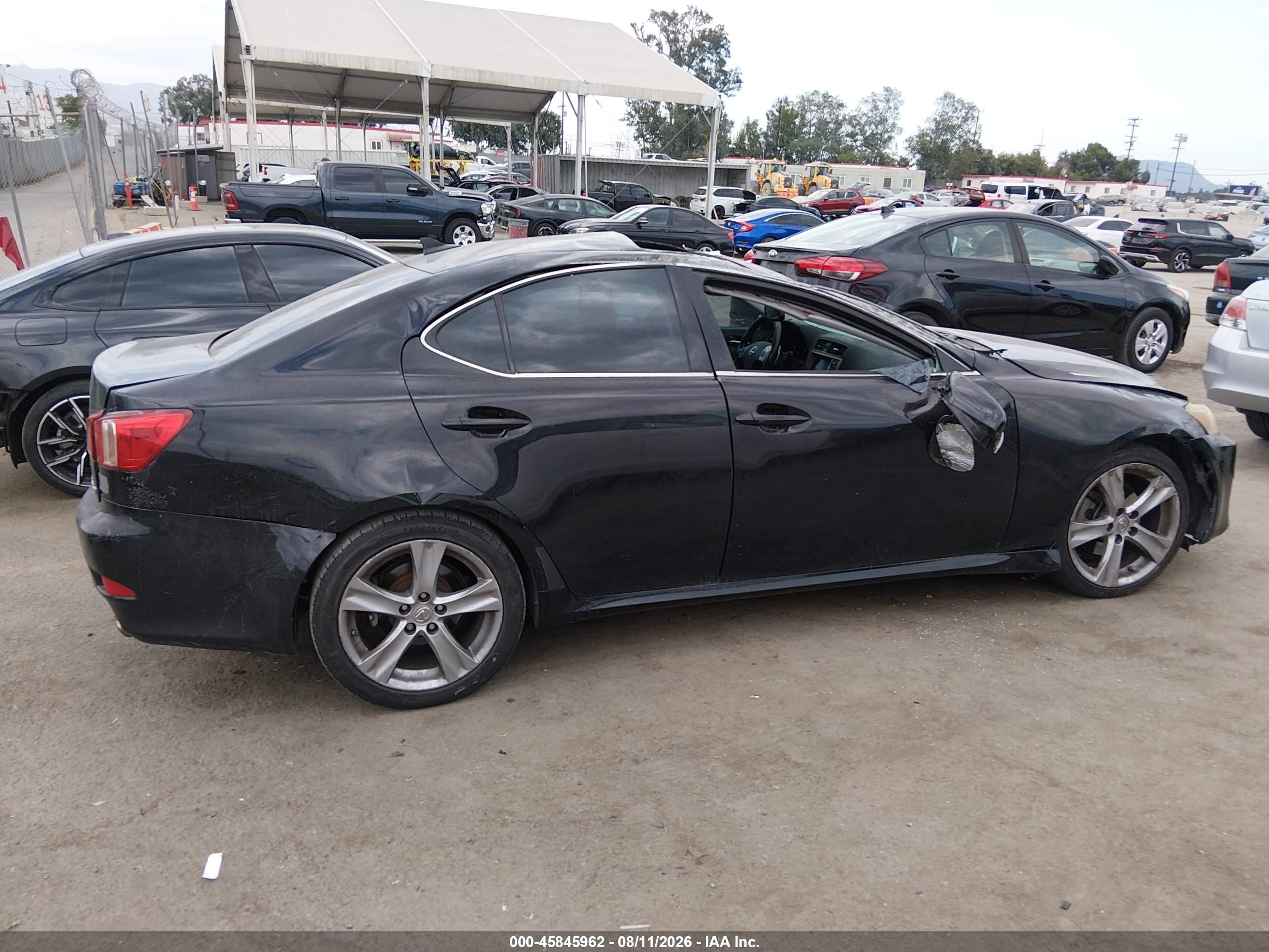 2011 Lexus Is 250   Black vin: JTHBF5C25B5150305