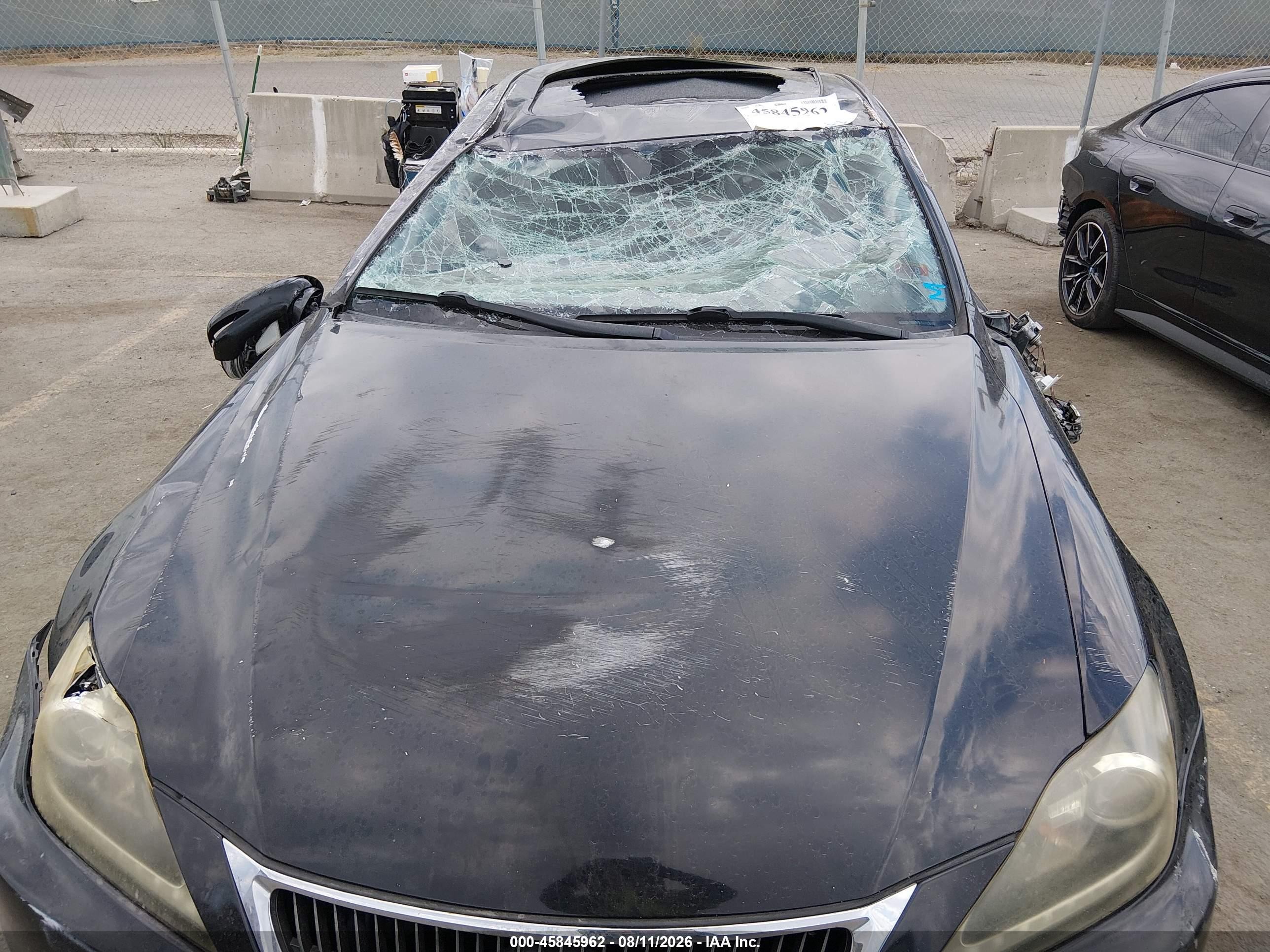 2011 Lexus Is 250   Black vin: JTHBF5C25B5150305