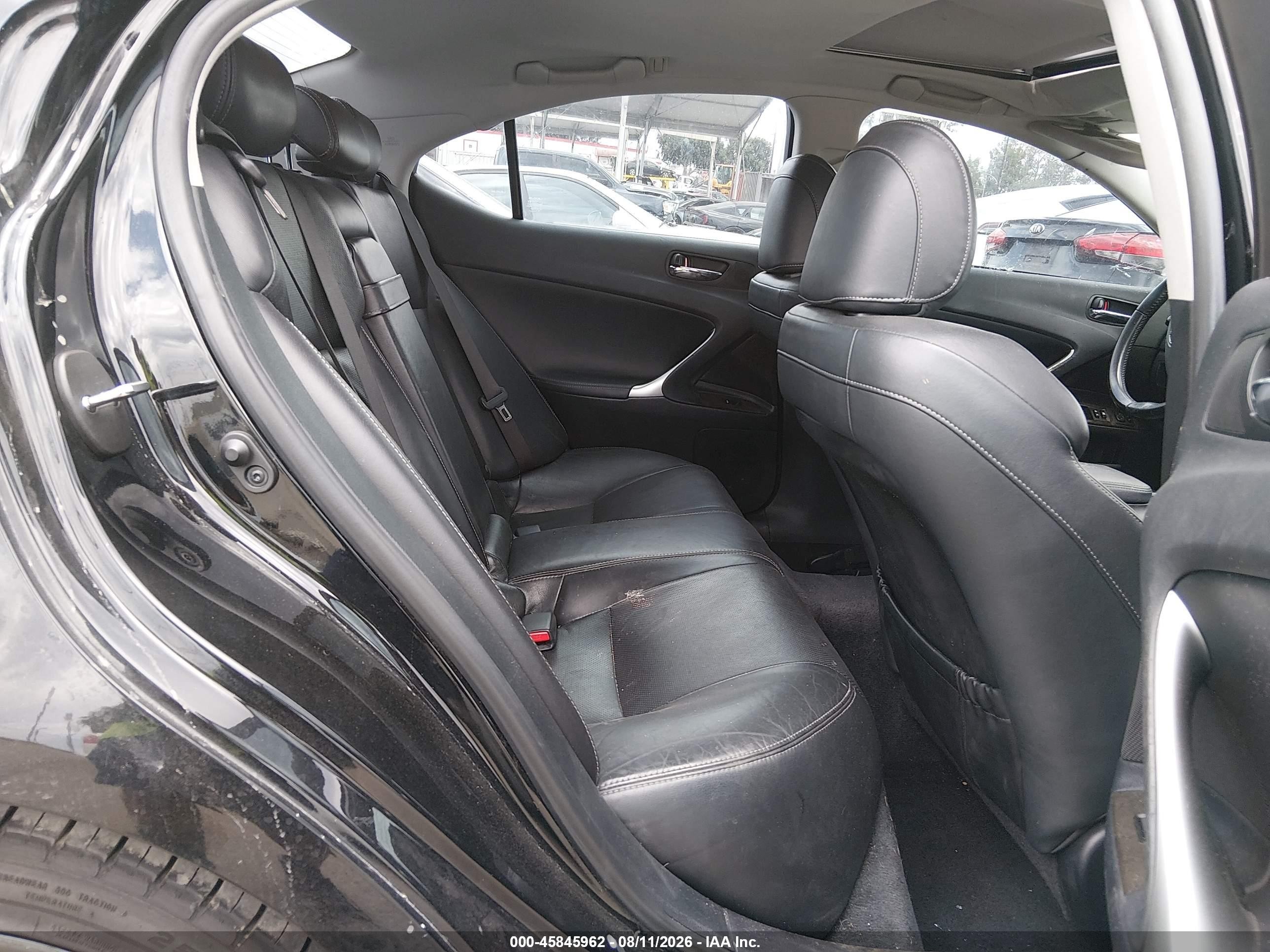 2011 Lexus Is 250   Black vin: JTHBF5C25B5150305