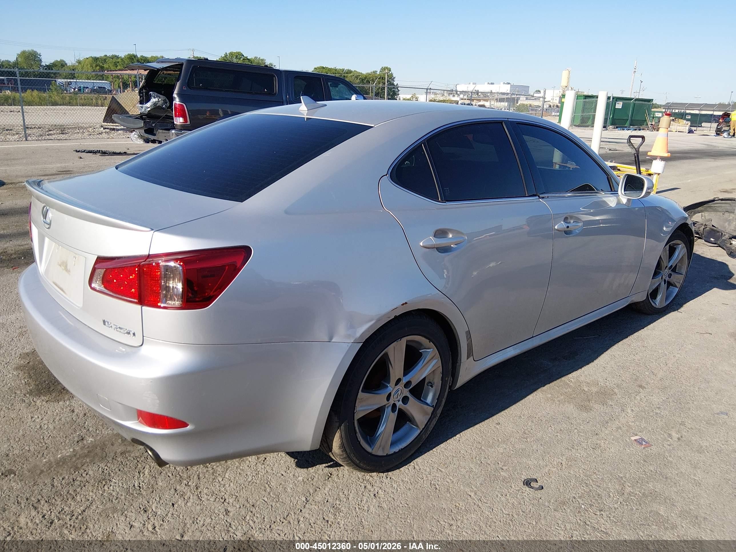 2012 Lexus Is 250   Gray vin: JTHBF5C25C5171866