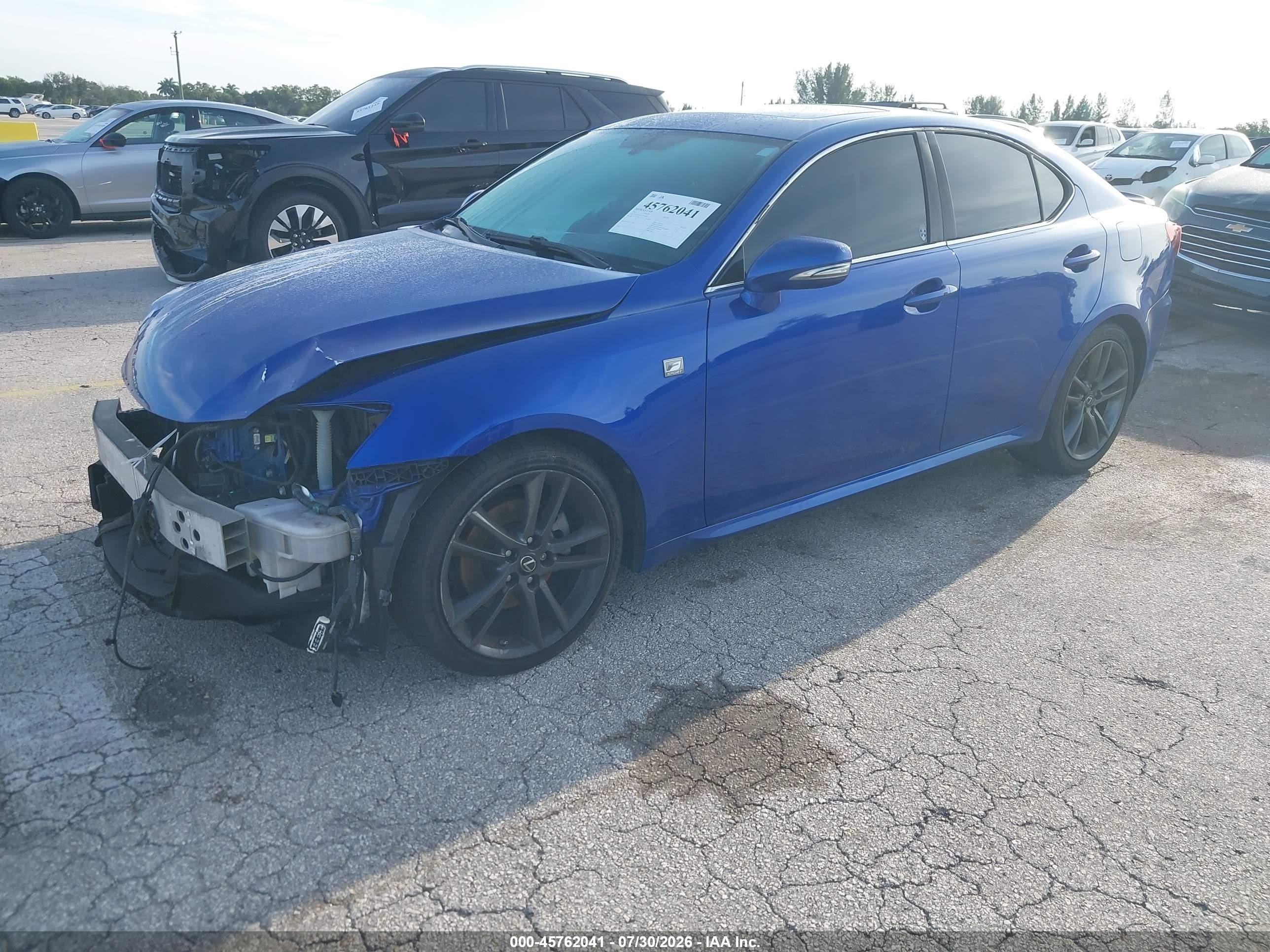 2012 Lexus Is 250   Blue vin: JTHBF5C25C5178543
