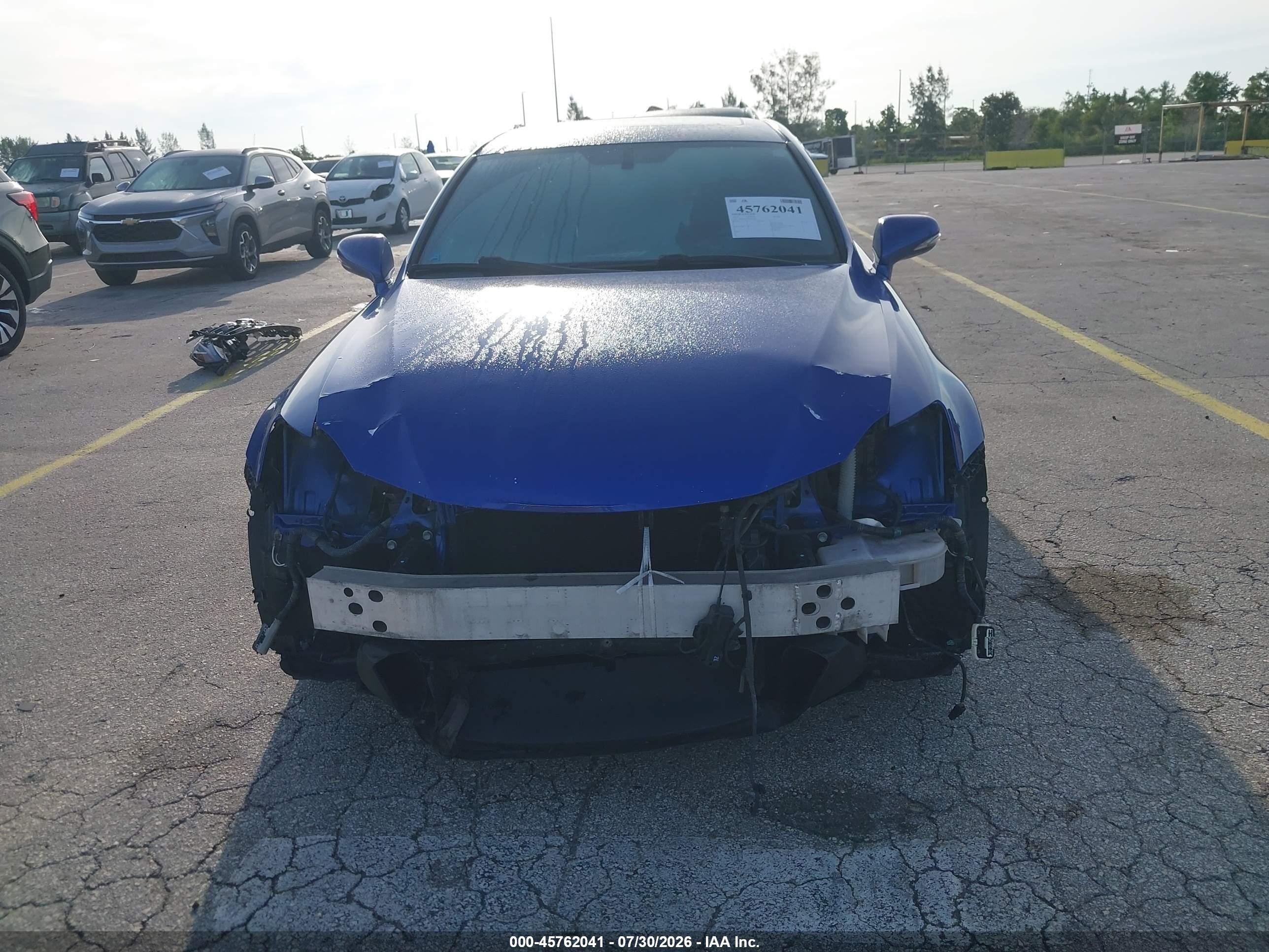 2012 Lexus Is 250   Blue vin: JTHBF5C25C5178543