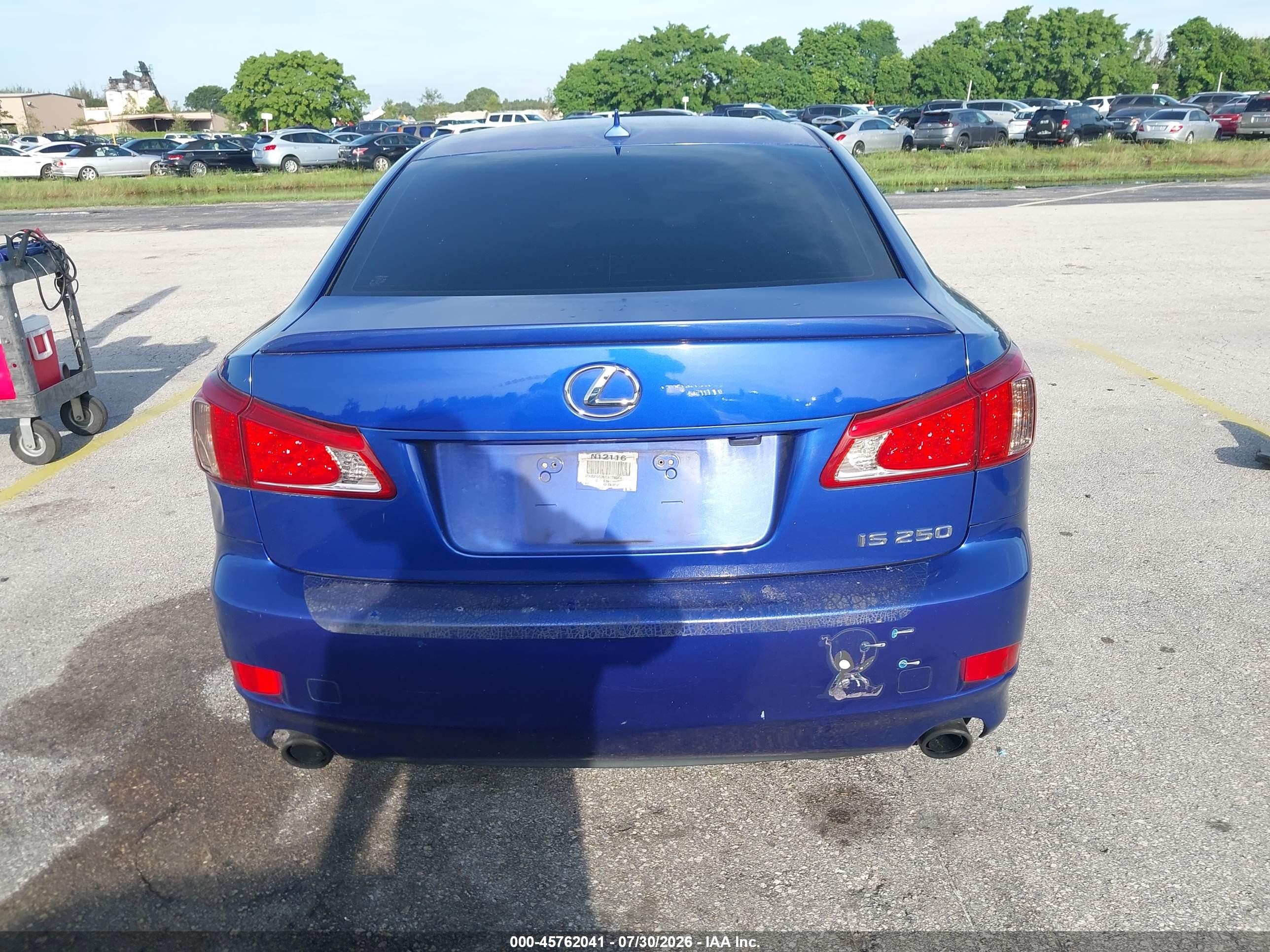 2012 Lexus Is 250   Blue vin: JTHBF5C25C5178543