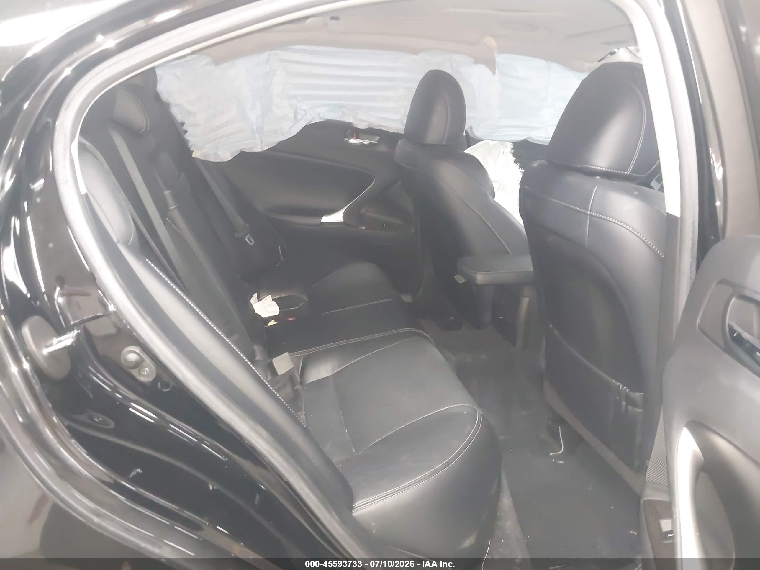2013 Lexus Is 250   Black vin: JTHBF5C25D5188006