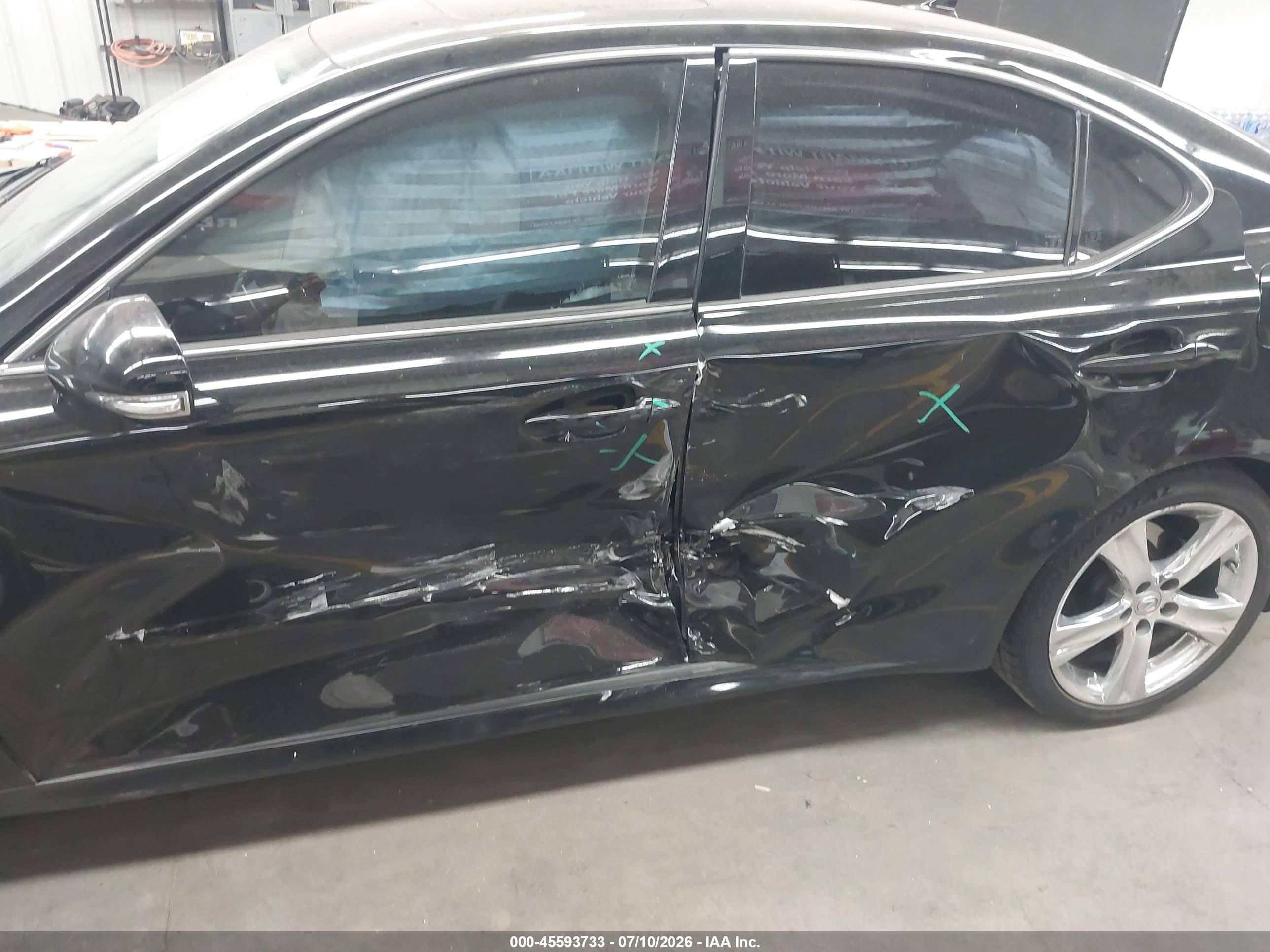 2013 Lexus Is 250   Black vin: JTHBF5C25D5188006