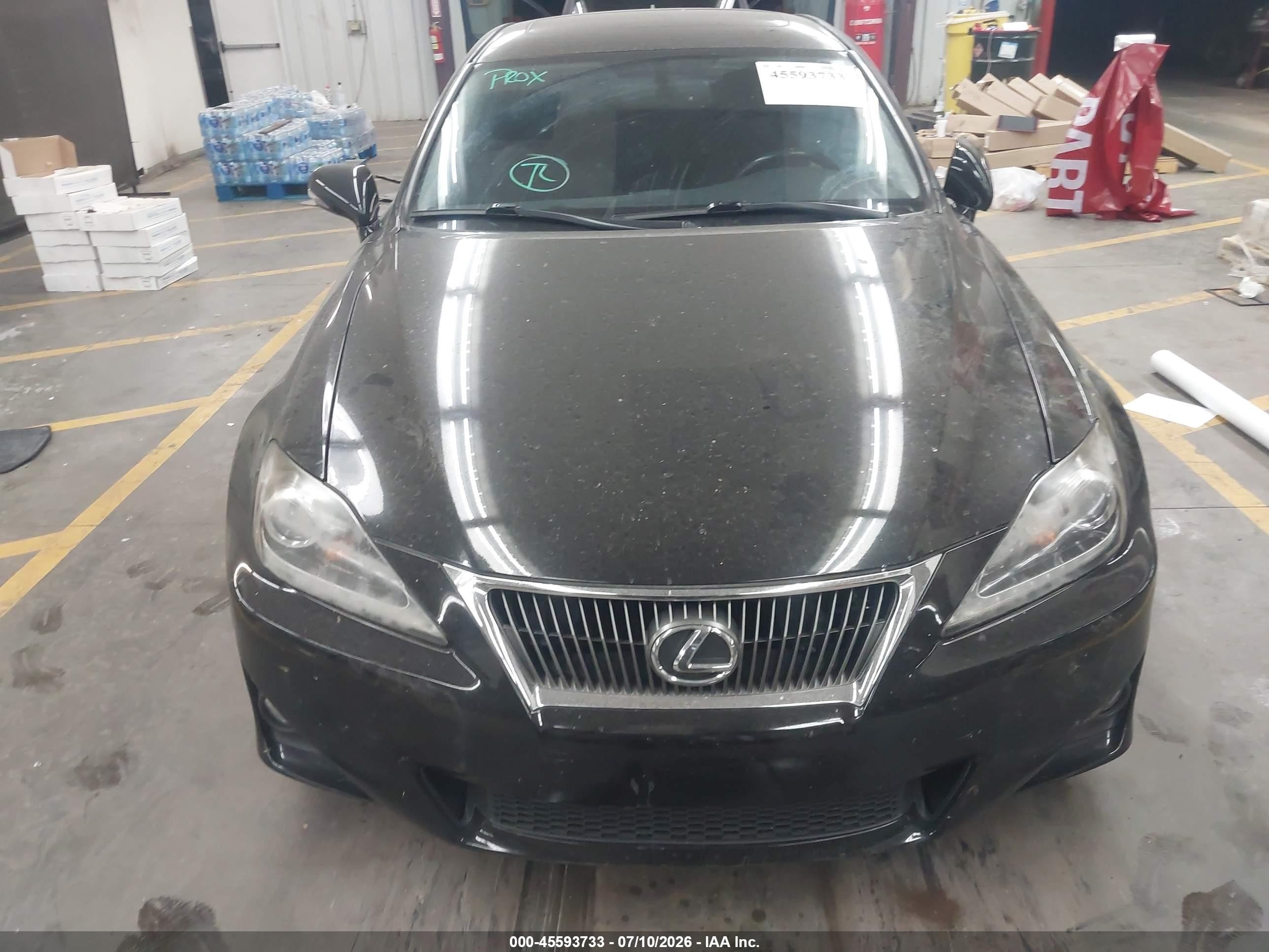 2013 Lexus Is 250   Black vin: JTHBF5C25D5188006