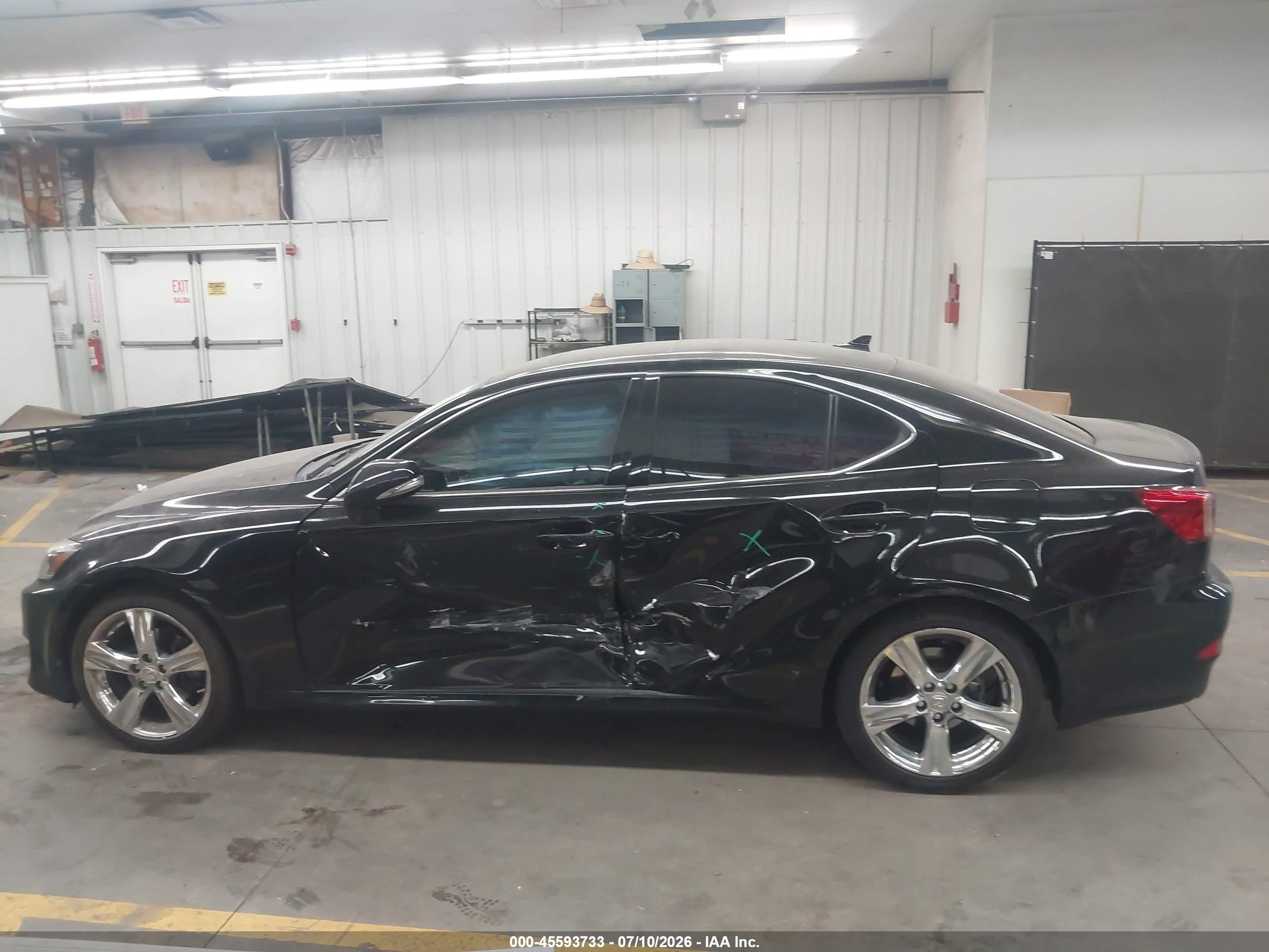 2013 Lexus Is 250   Black vin: JTHBF5C25D5188006