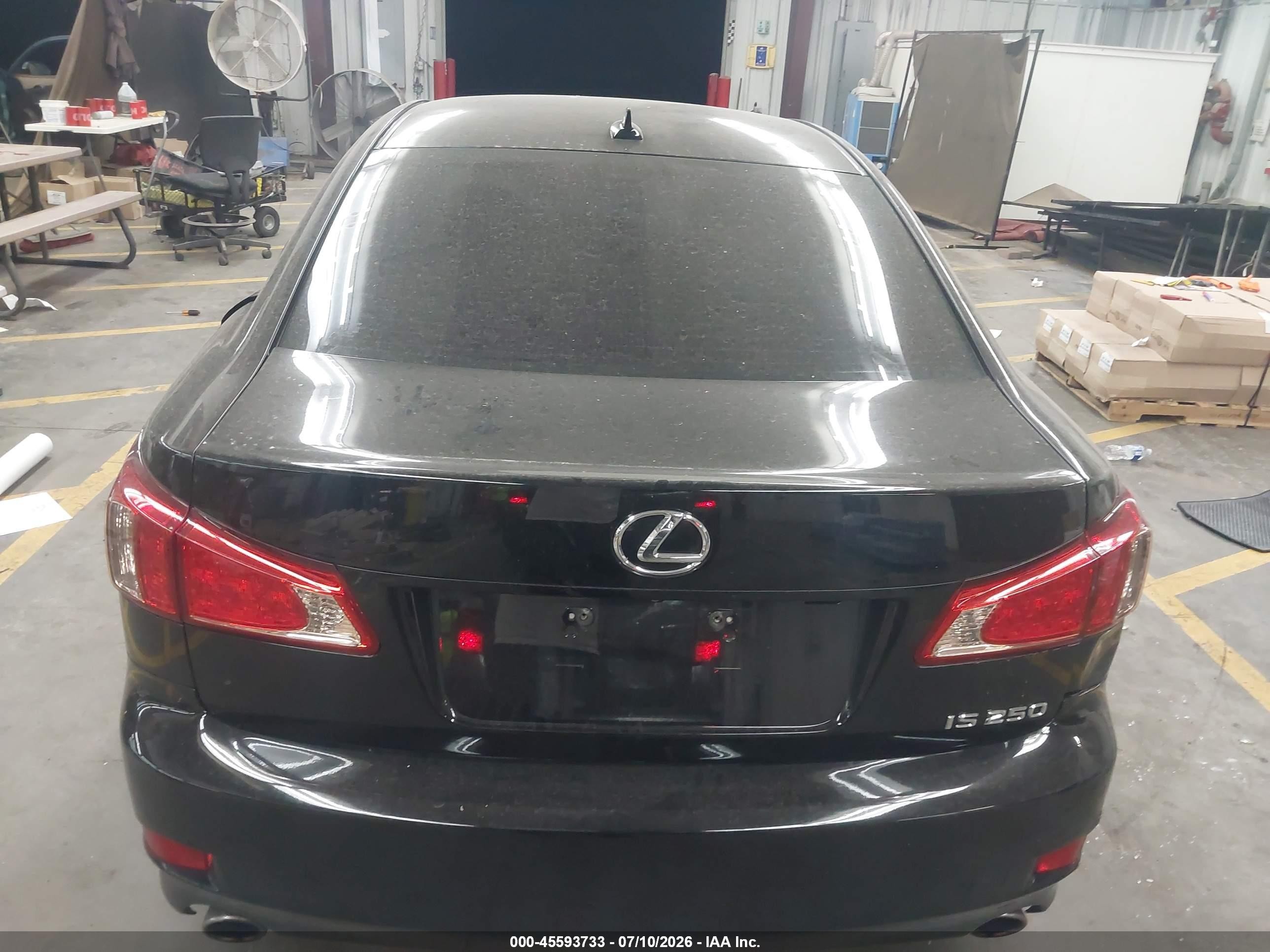 2013 Lexus Is 250   Black vin: JTHBF5C25D5188006