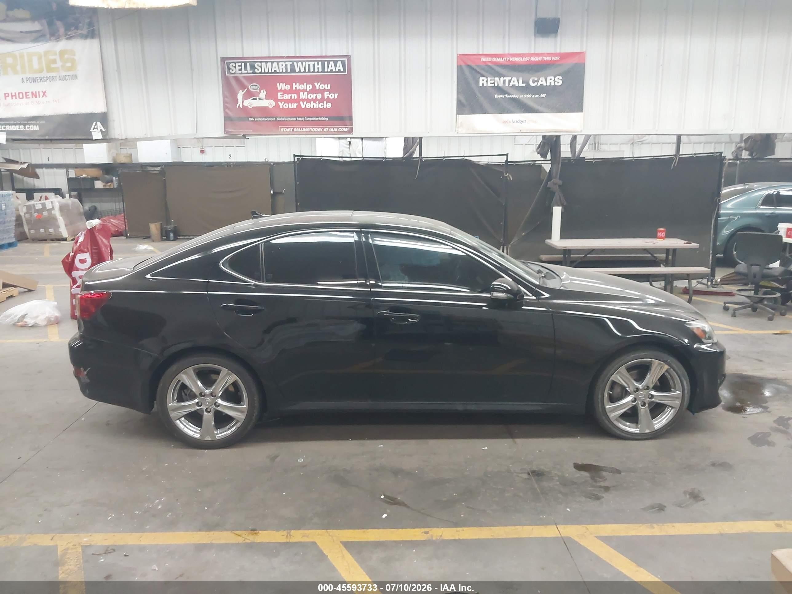 2013 Lexus Is 250   Black vin: JTHBF5C25D5188006