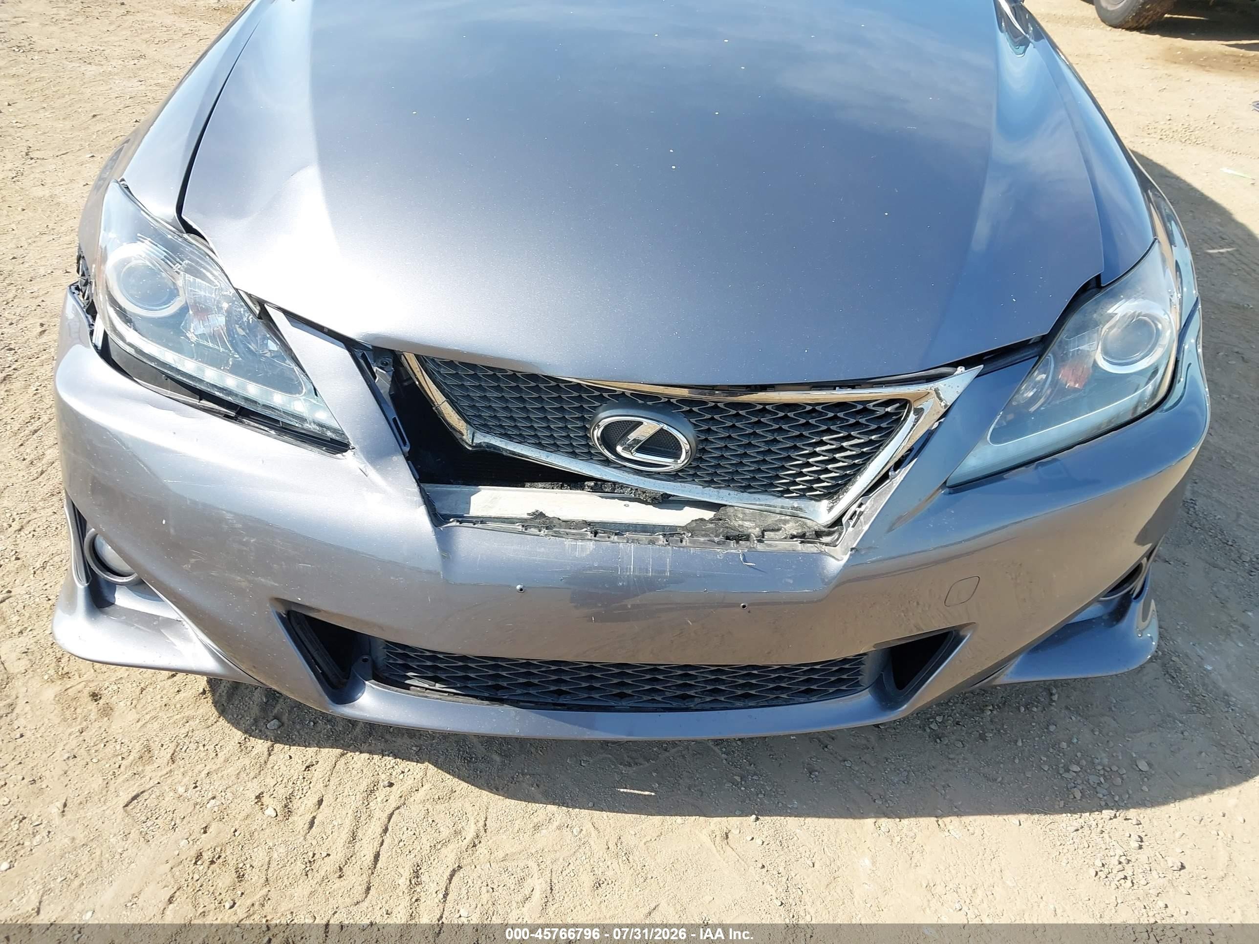 2013 Lexus Is 250   Gray vin: JTHBF5C25D5188152