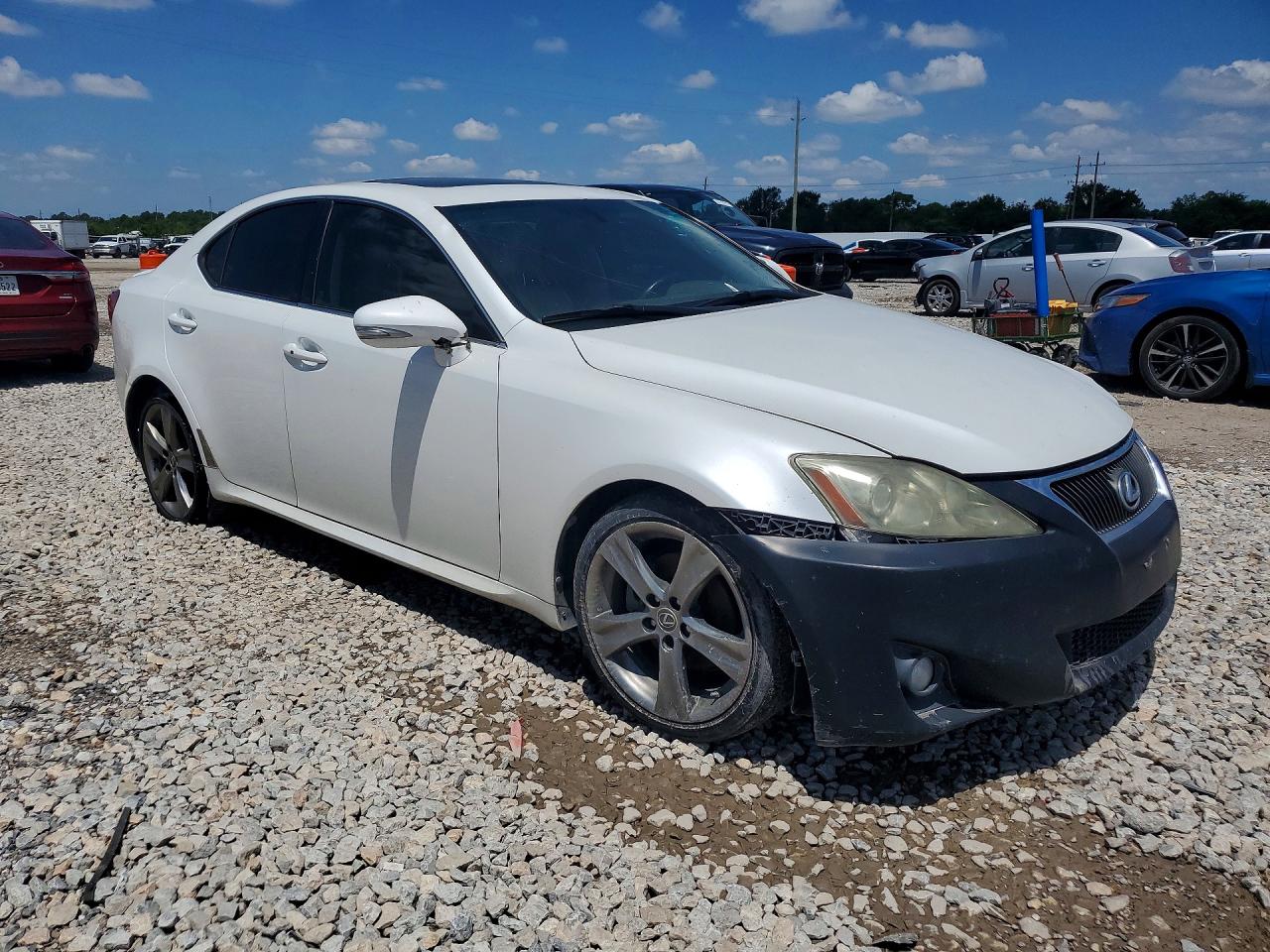 2013 Lexus Is 250 White vin: JTHBF5C25D5188183
