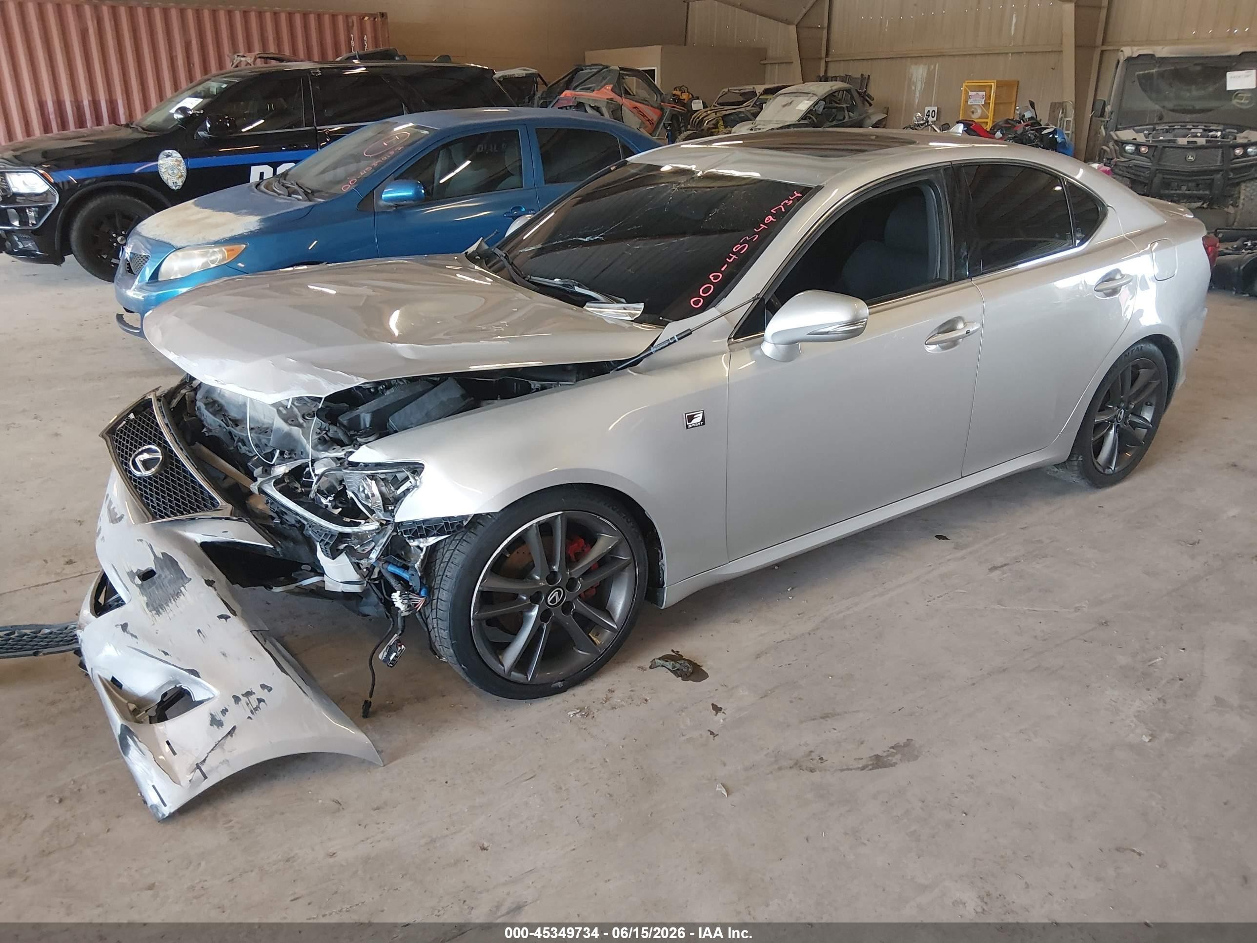2013 Lexus Is 250   Silver vin: JTHBF5C25D5193478