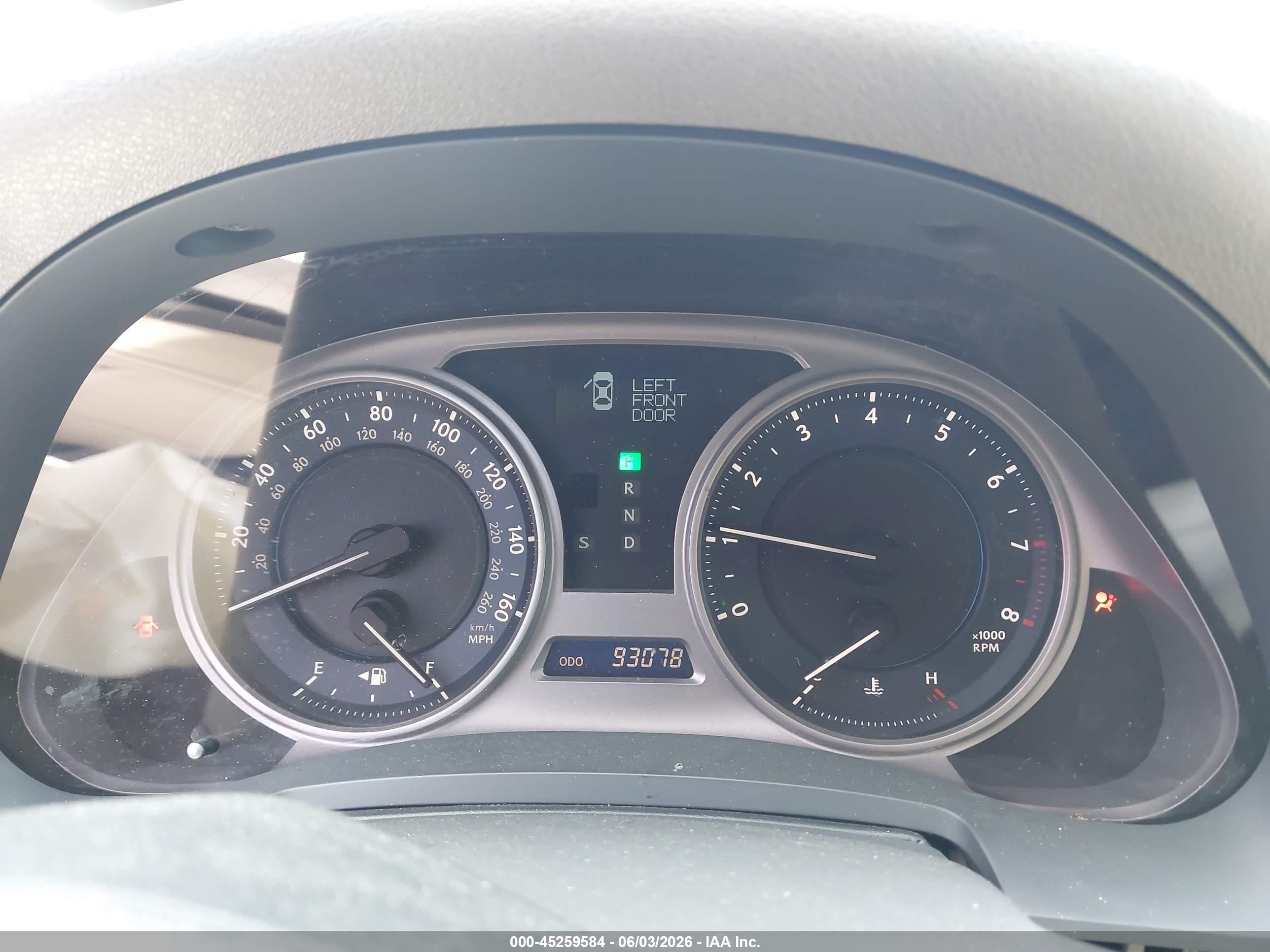2010 Lexus Is 250   White vin: JTHBF5C26A2095721
