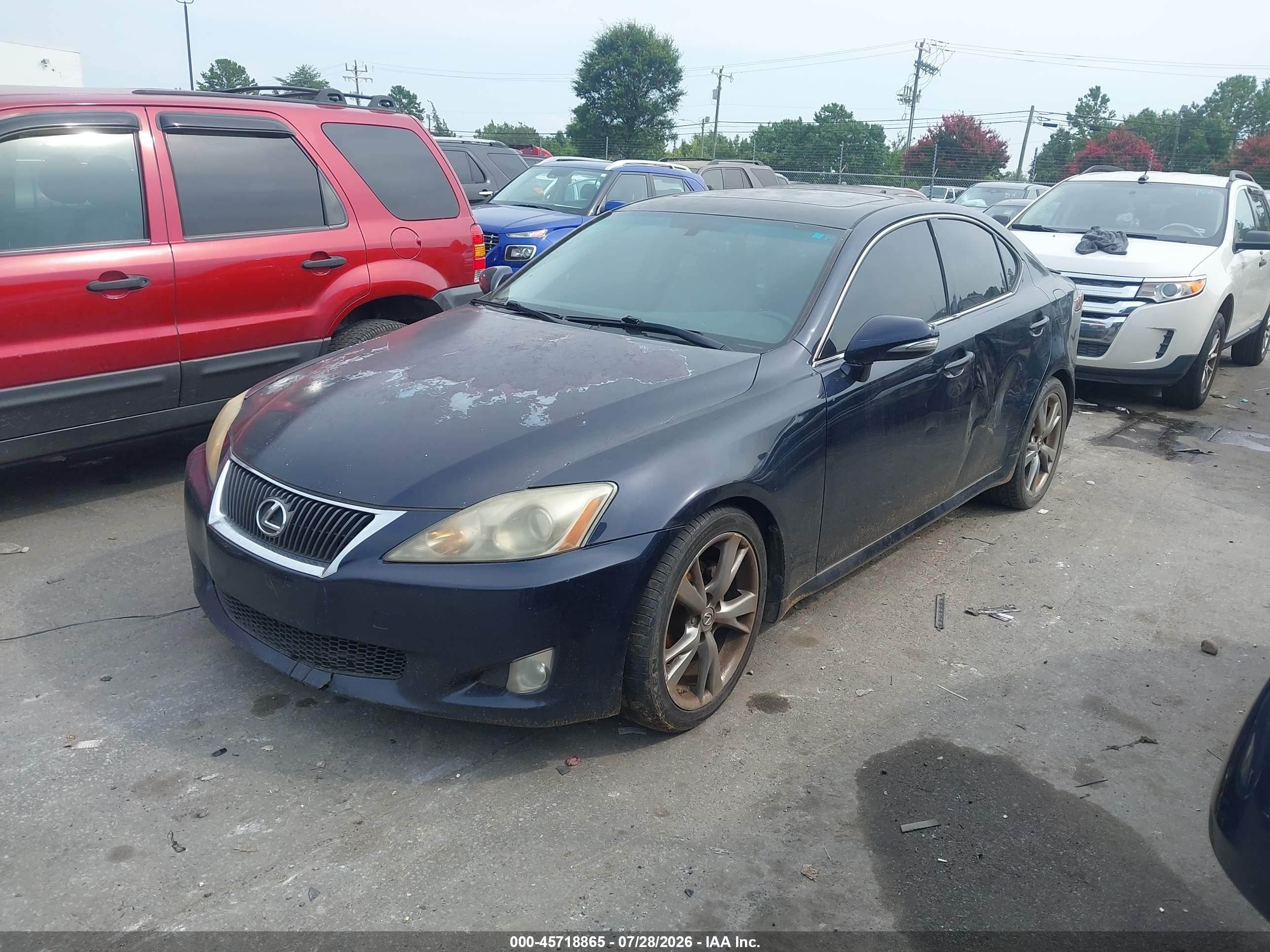 2010 Lexus Is 250   Blue vin: JTHBF5C26A5110779