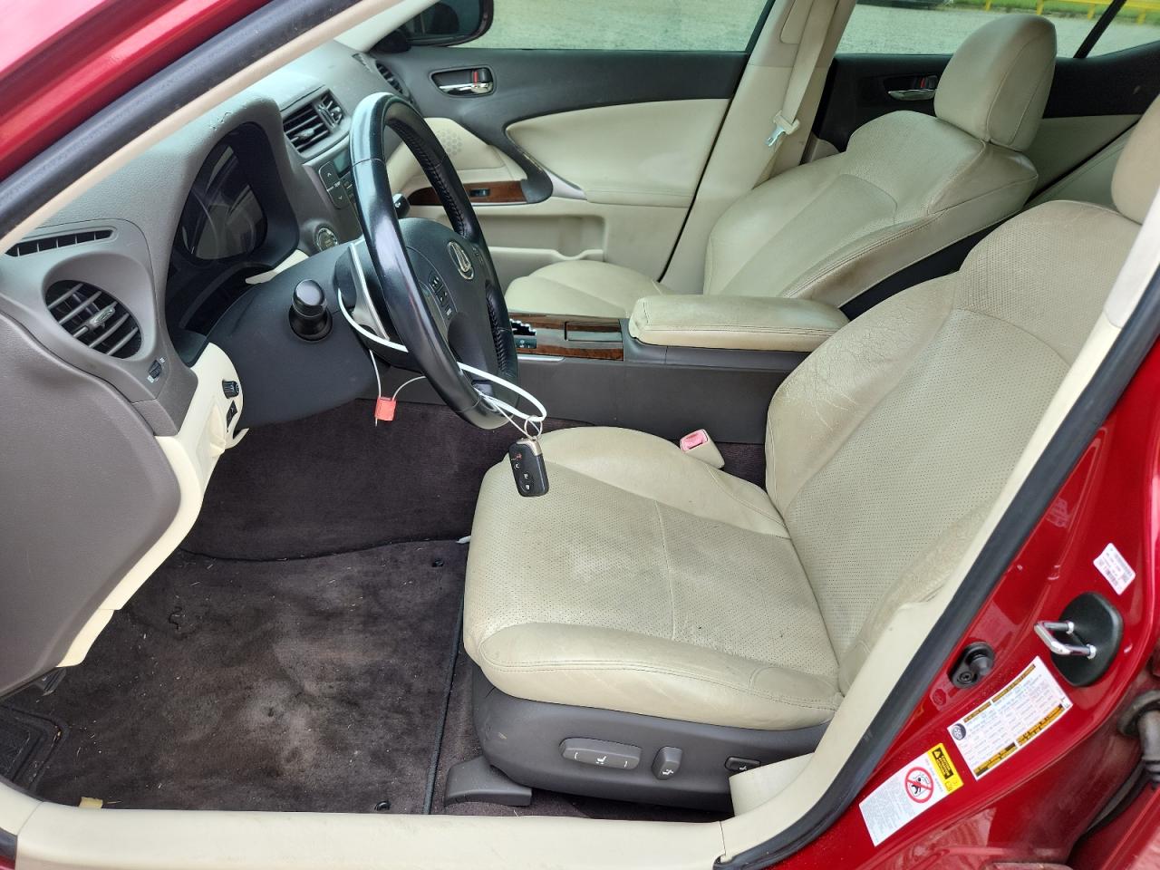 2010 Lexus Is 250 Base Maroon vin: JTHBF5C26A5114394