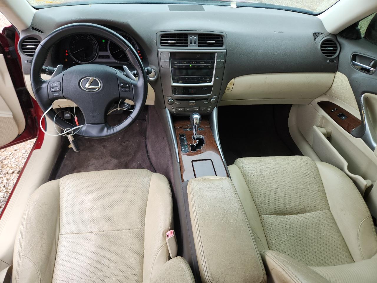 2010 Lexus Is 250 Base Maroon vin: JTHBF5C26A5114394