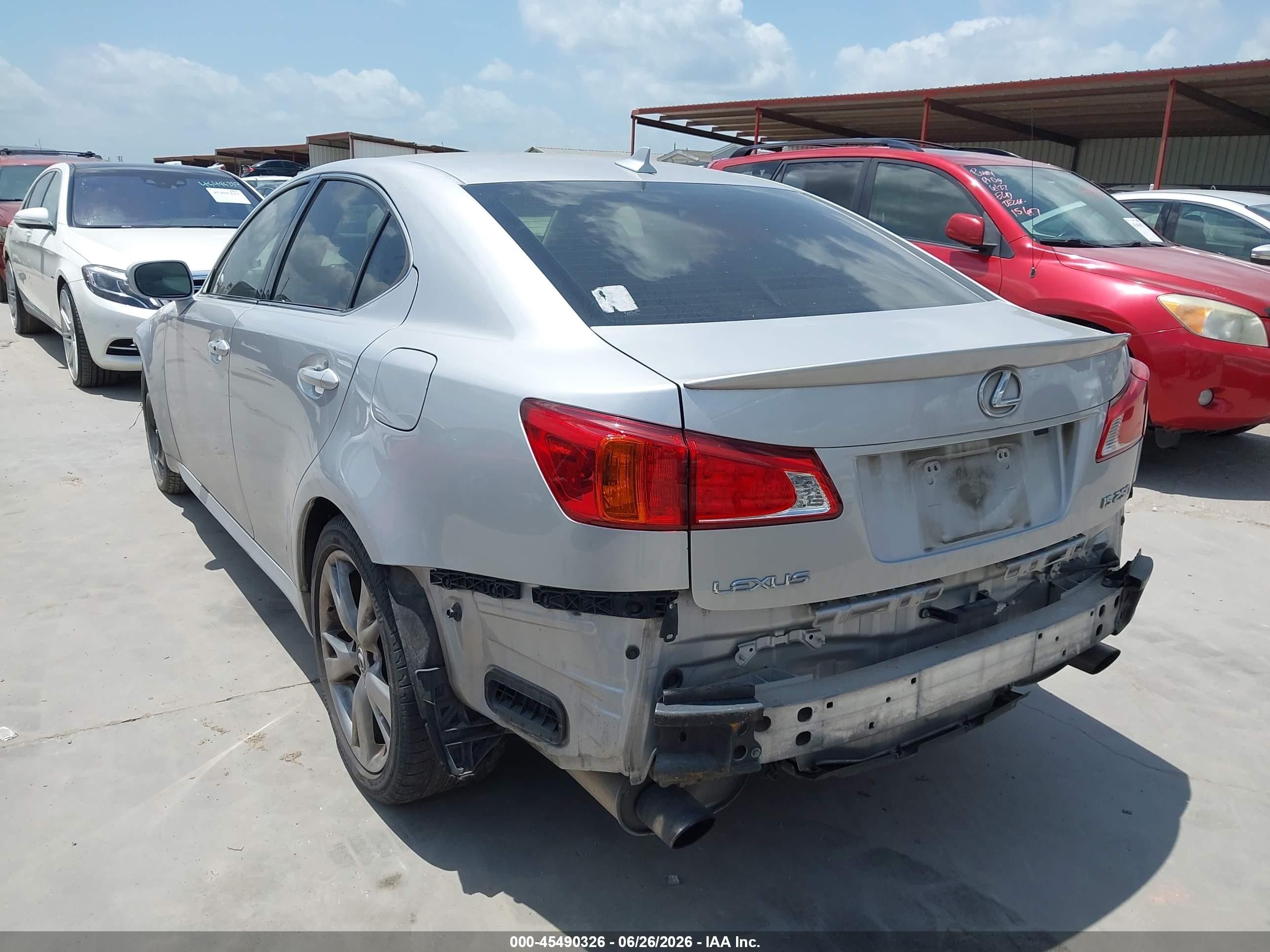 2010 Lexus Is 250 Base (a6) Silver vin: JTHBF5C26A5114881
