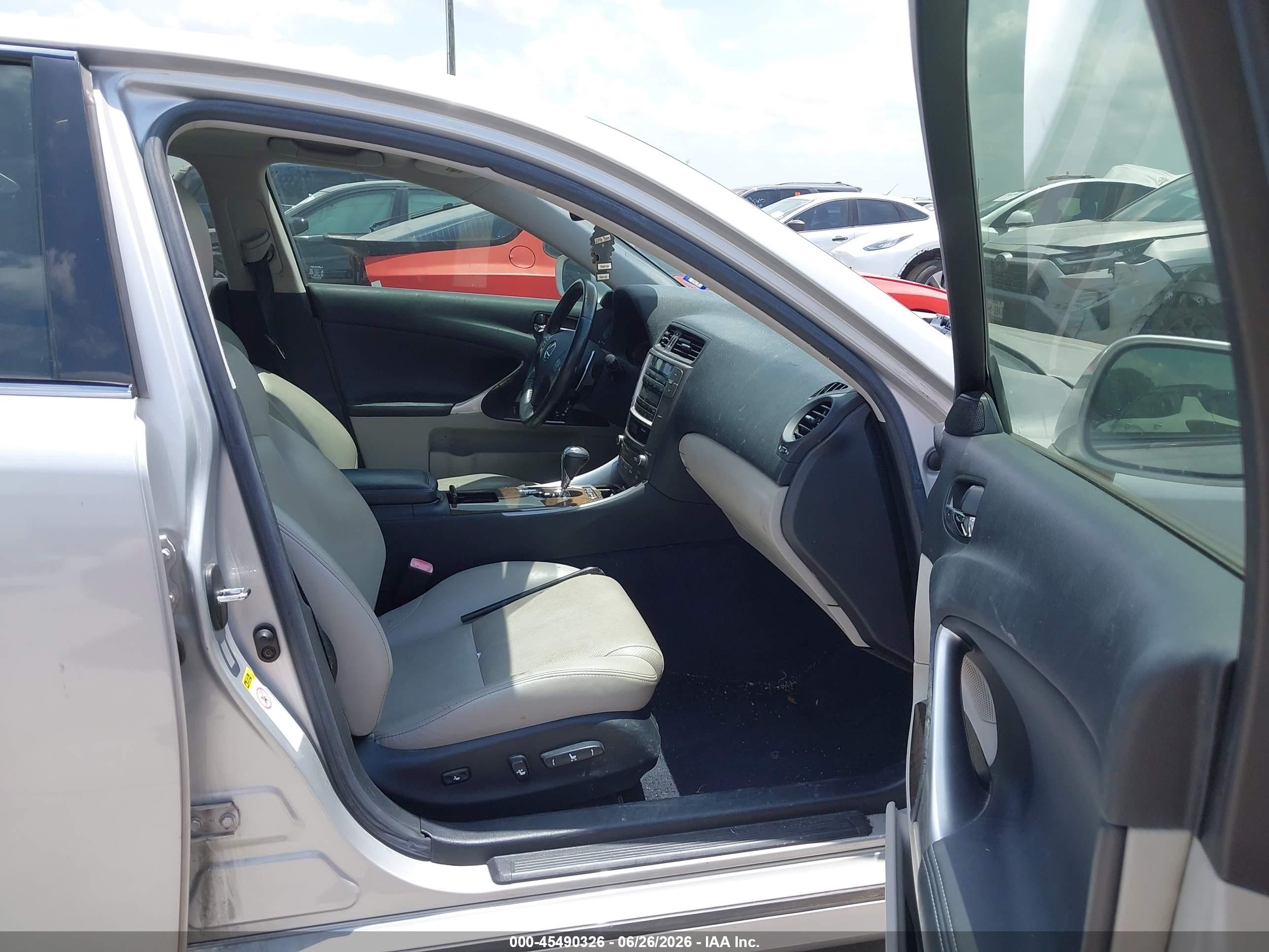 2010 Lexus Is 250 Base (a6) Silver vin: JTHBF5C26A5114881