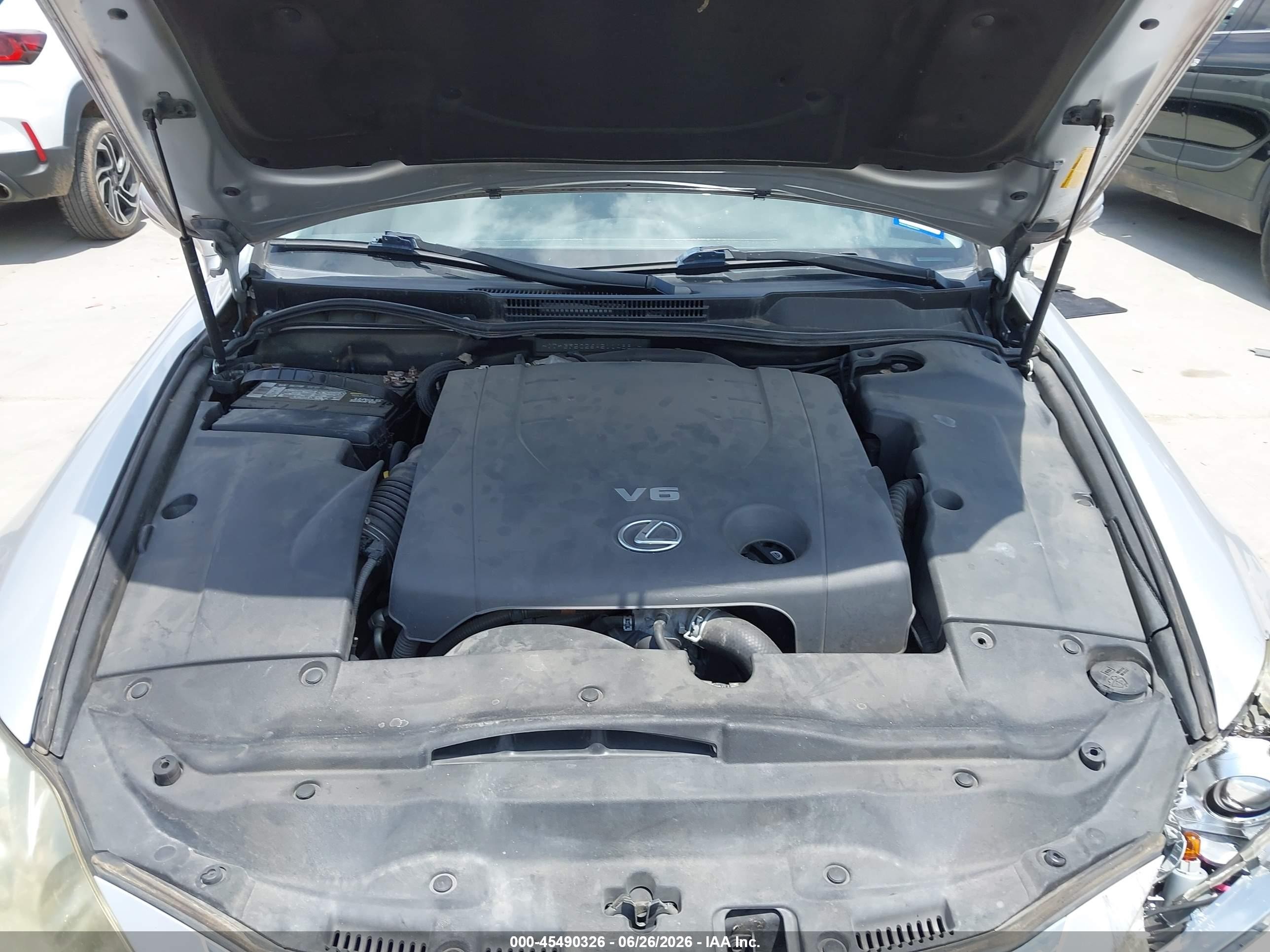 2010 Lexus Is 250 Base (a6) Silver vin: JTHBF5C26A5114881