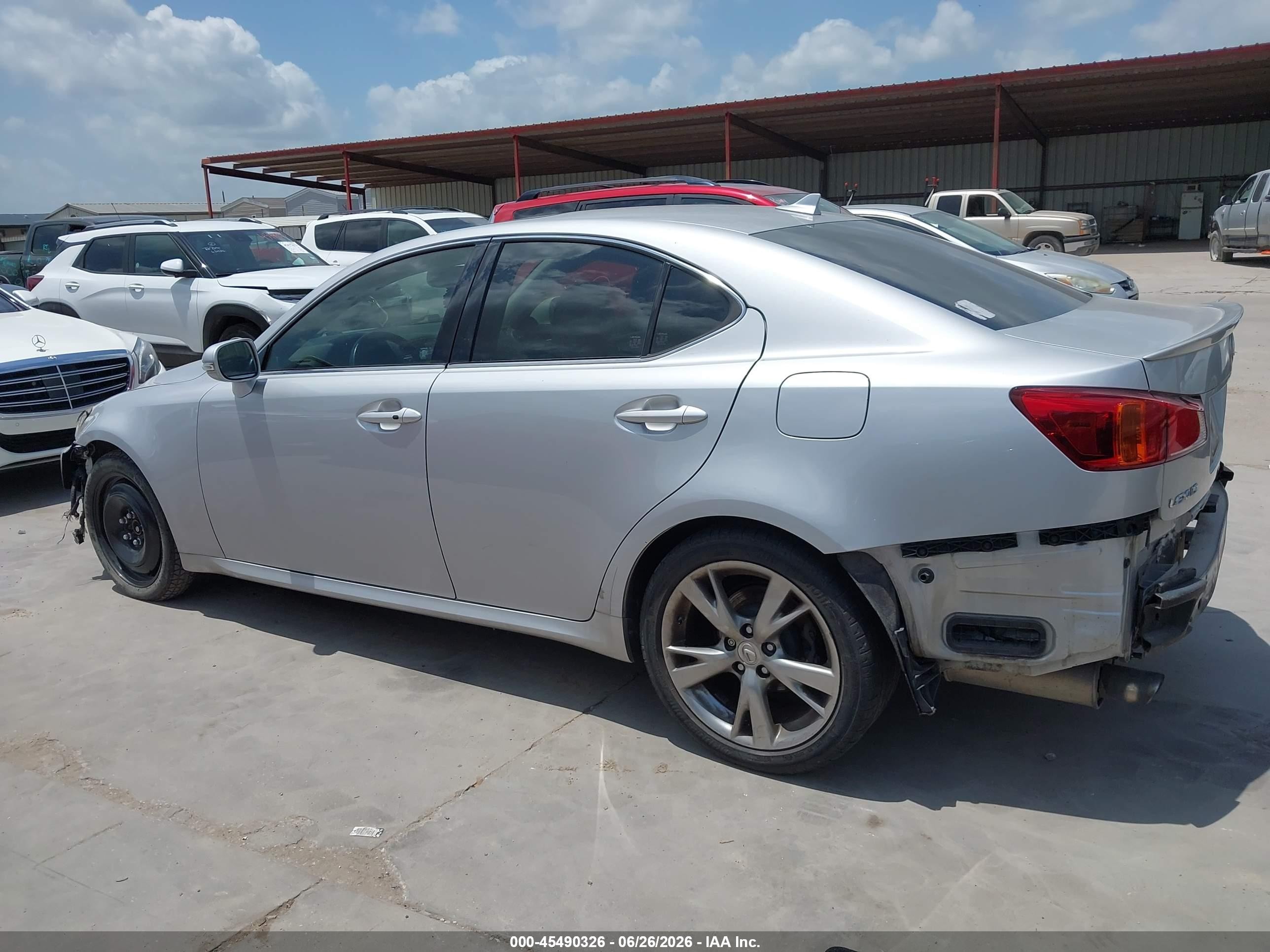 2010 Lexus Is 250 Base (a6) Silver vin: JTHBF5C26A5114881