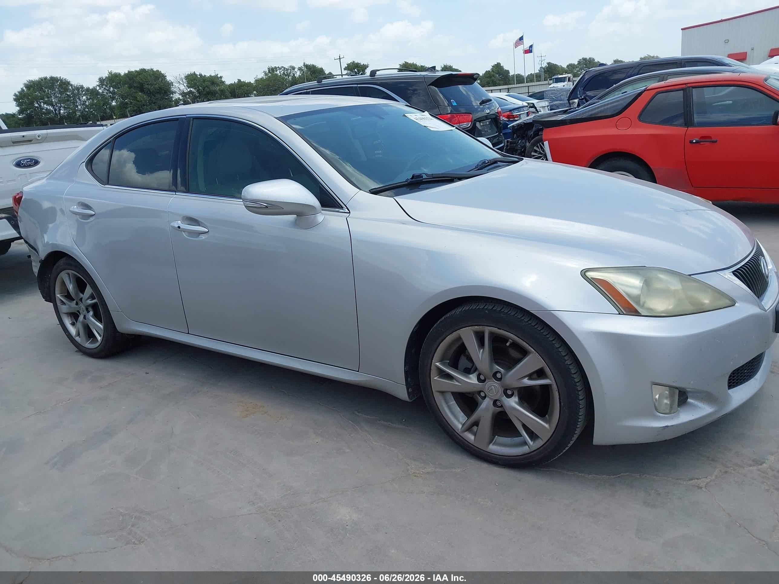 2010 Lexus Is 250 Base (a6) Silver vin: JTHBF5C26A5114881